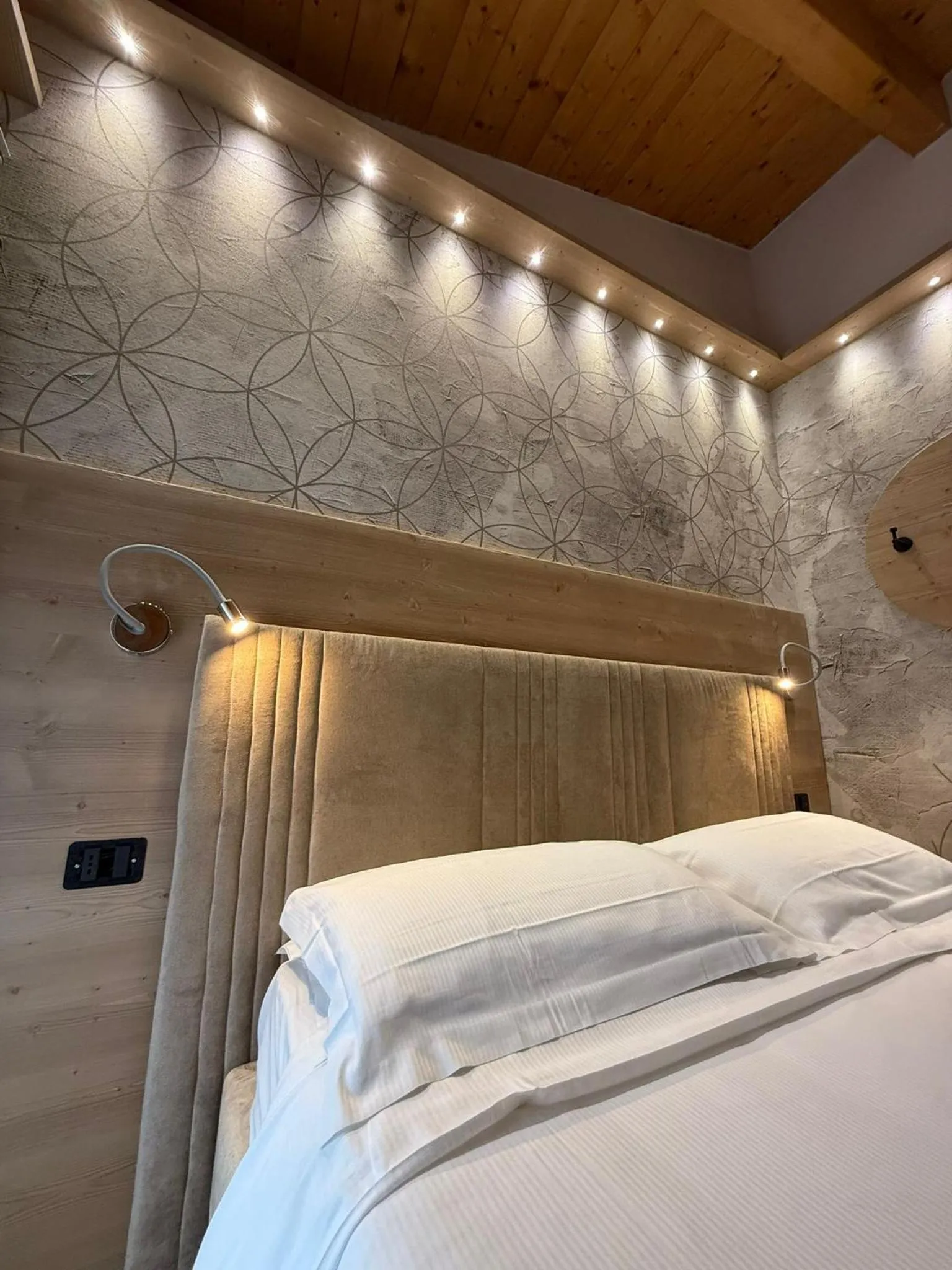 Bed in Hotel Villa Fosine