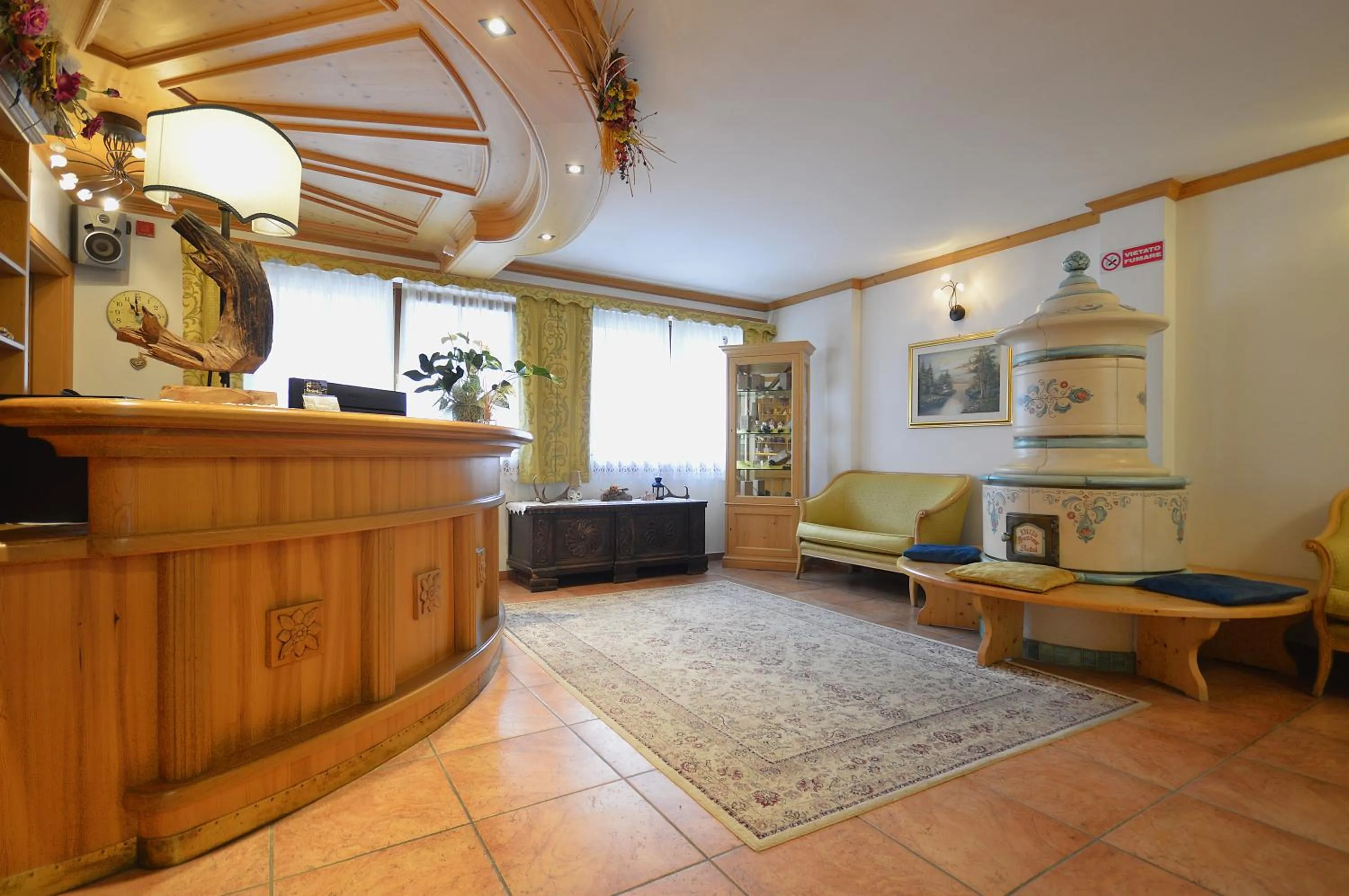 Seating area in Hotel Villa Fosine