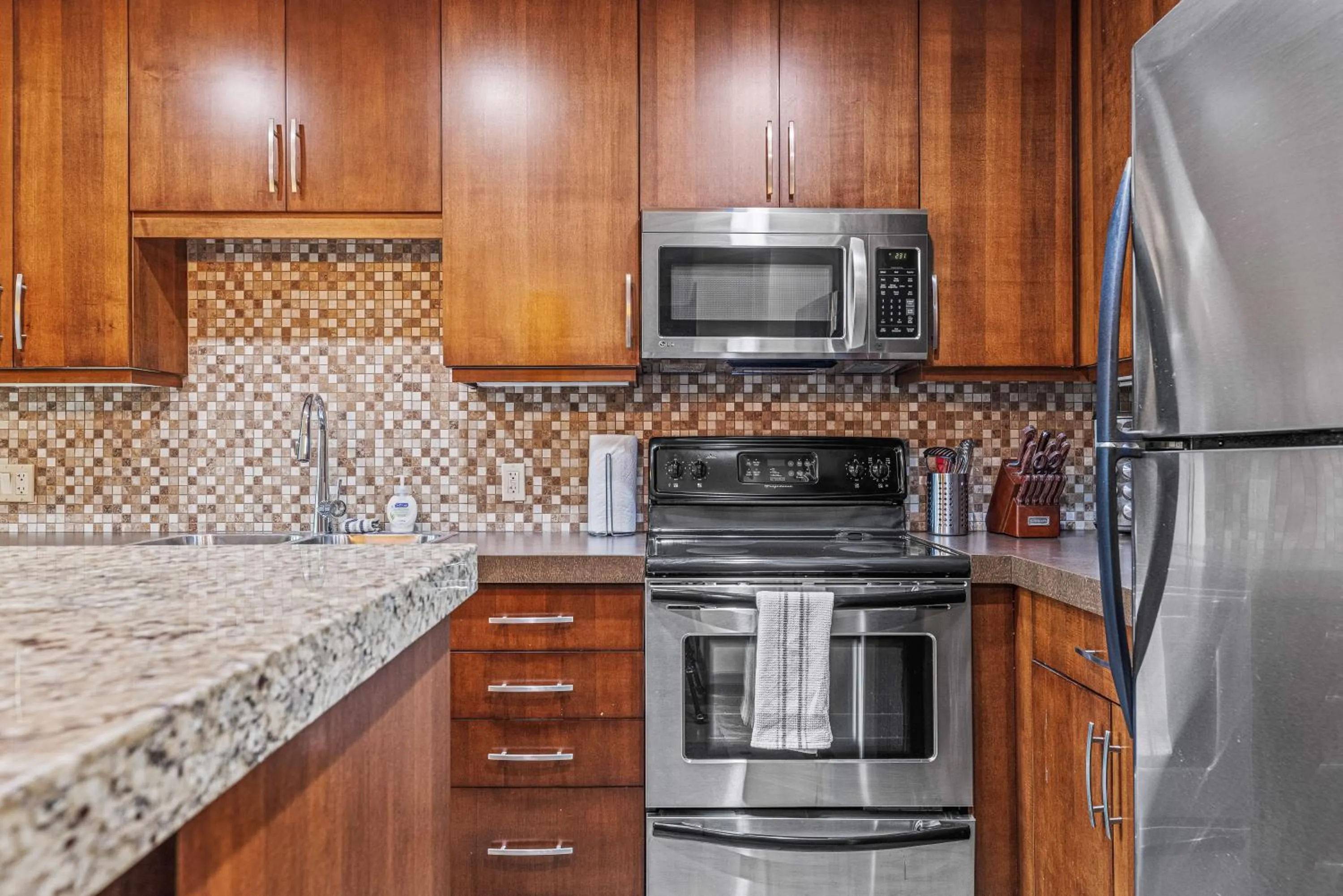 Kitchen or kitchenette in Heavenly Mountain Condo managed by Little Sister Getaways