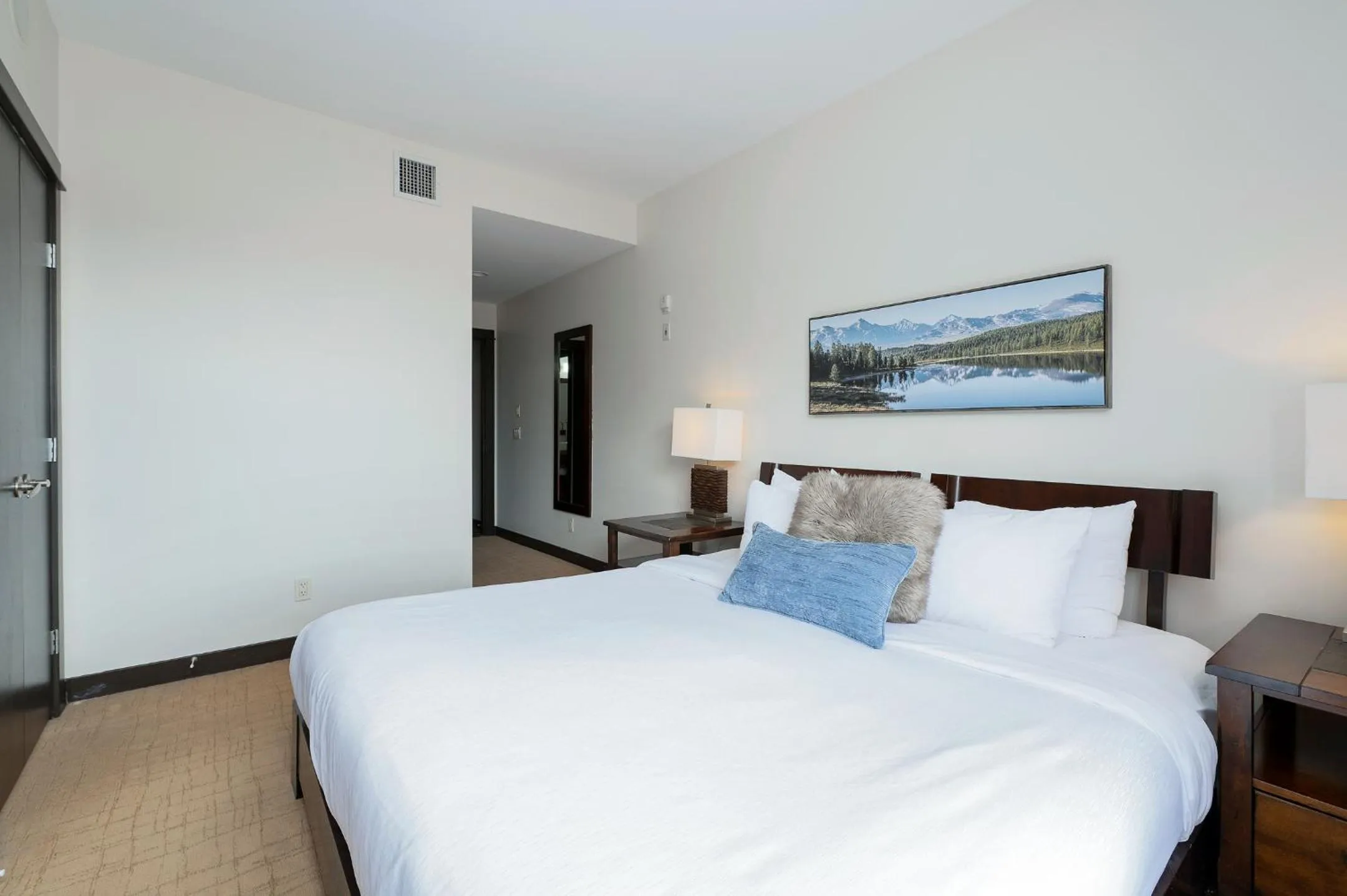 Bedroom, Bed in Heavenly Mountain Condo managed by Little Sister Getaways