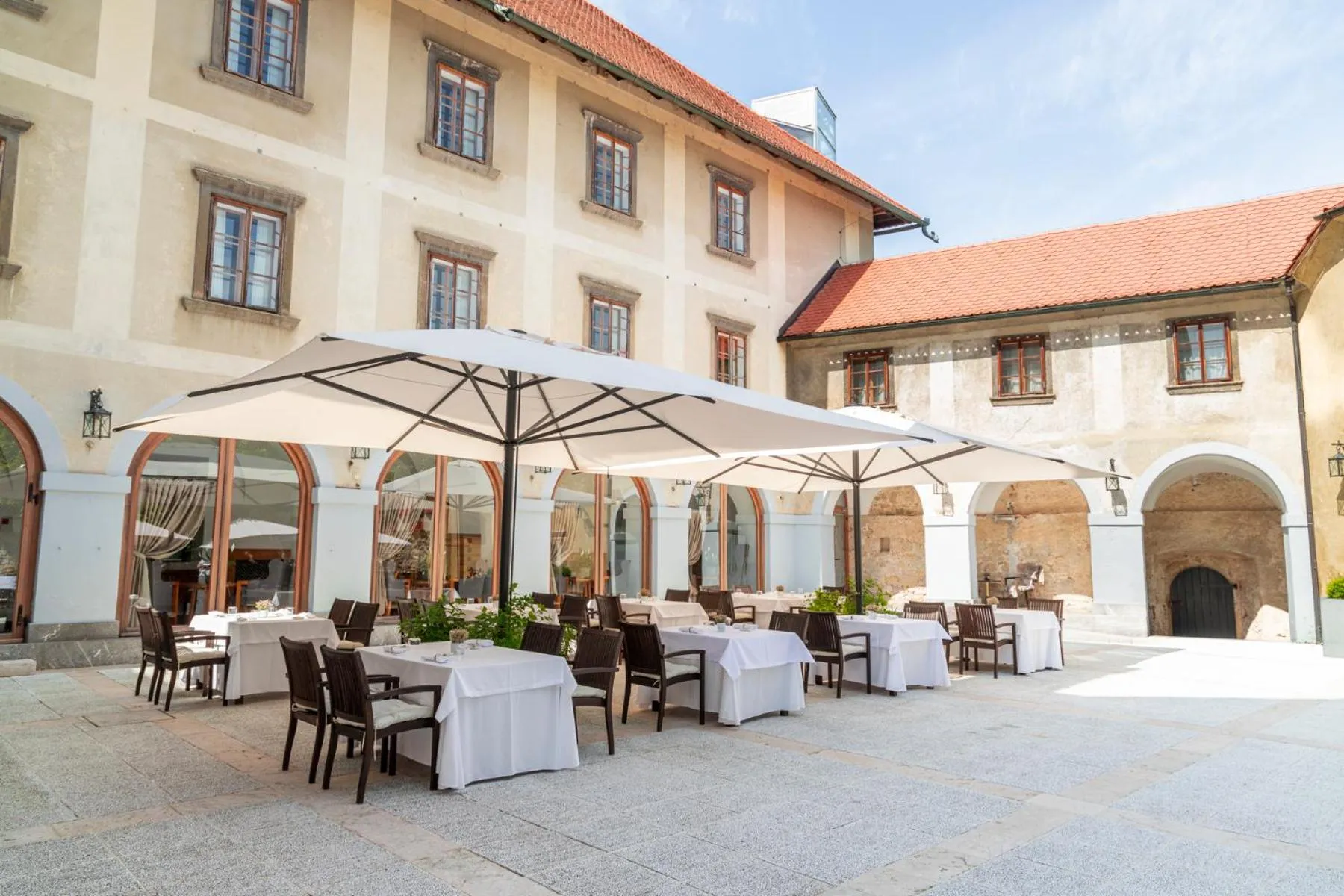 Balcony/Terrace in Hotel Grad Otočec - Relais Chateaux