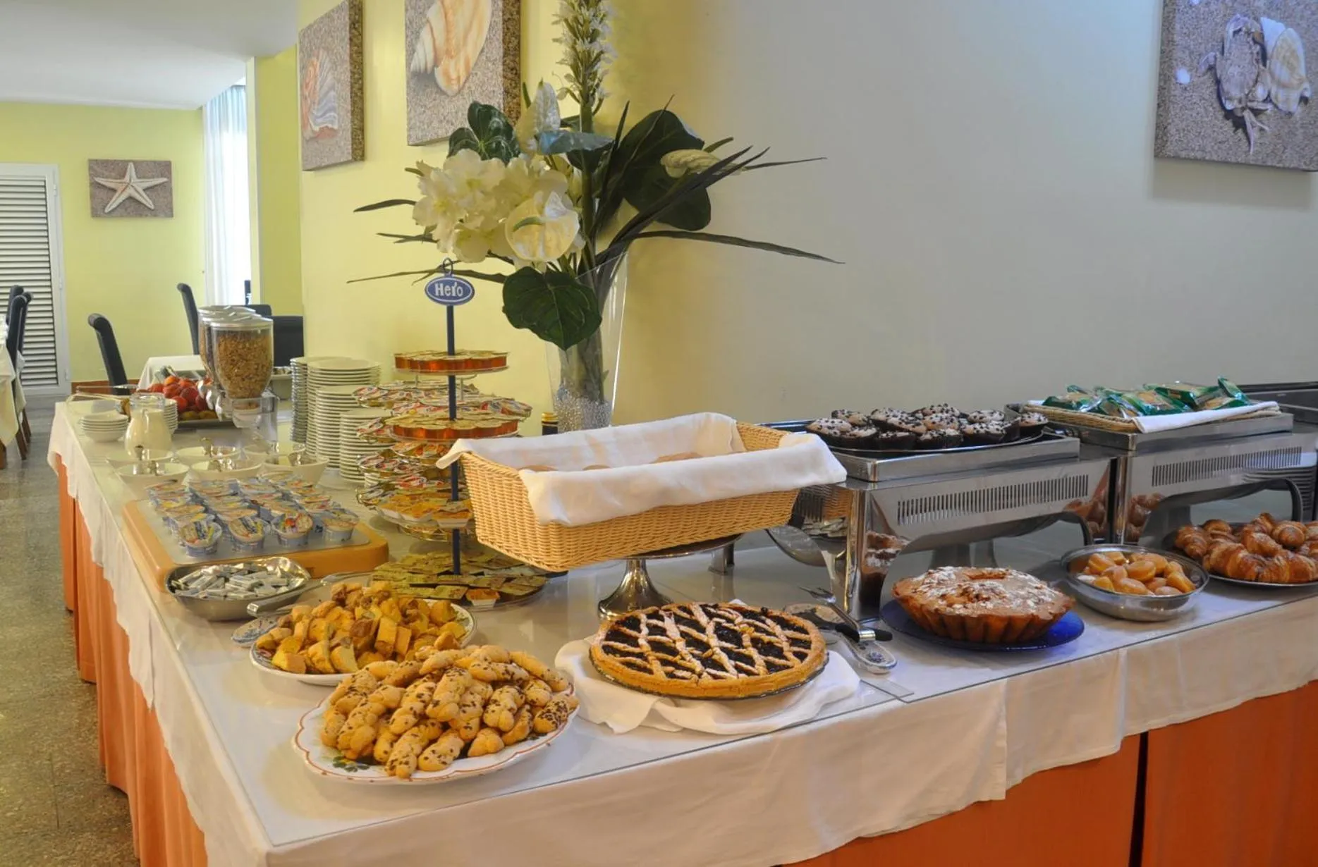 Buffet breakfast in Hotel Beach