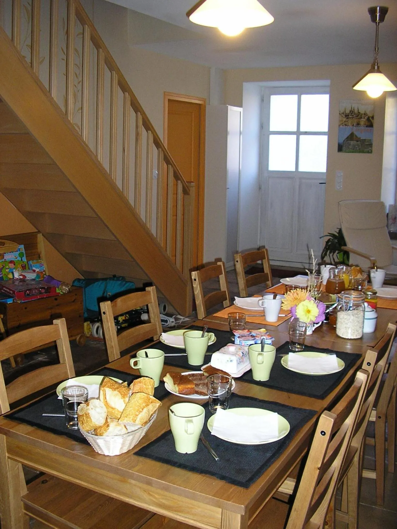 Communal kitchen in Les Chambres d'Eponine
