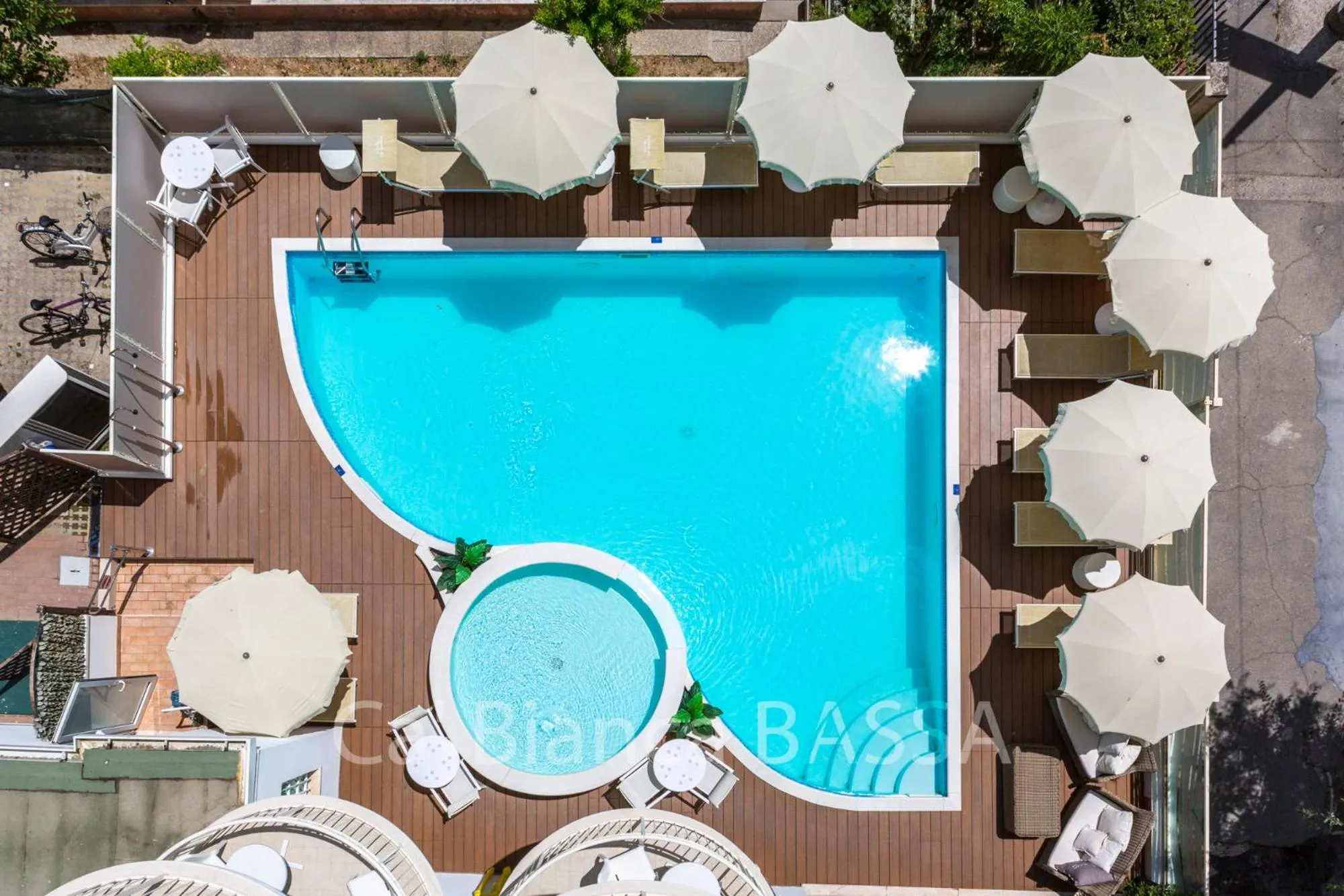 Swimming pool in Hotel Ca' Bianca