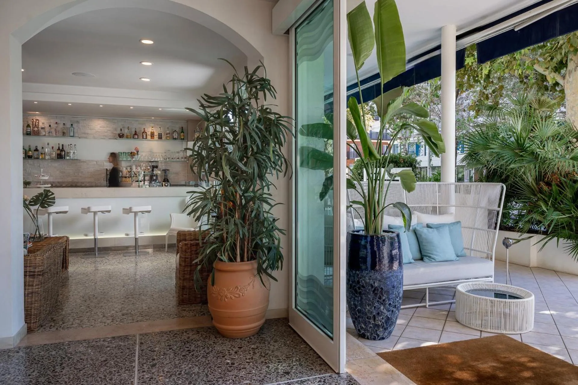 Garden view in Hotel Ca' Bianca