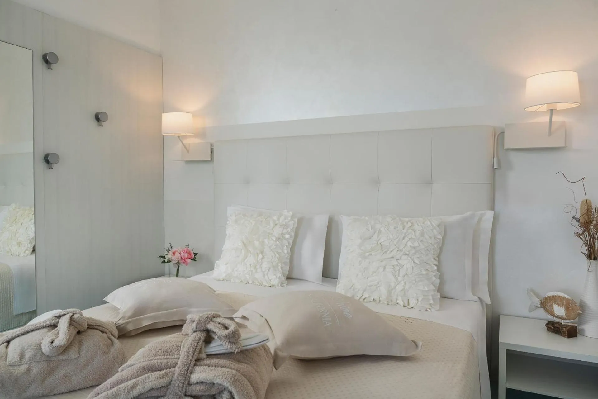 Bed in Hotel Ca' Bianca