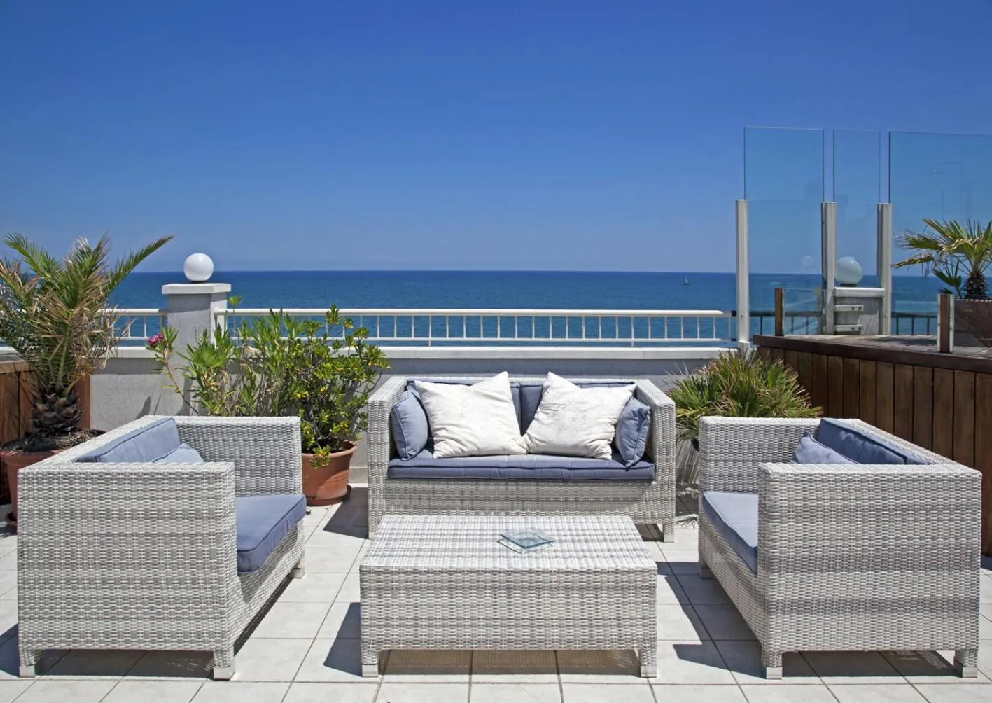 Patio in Hotel Ca' Bianca