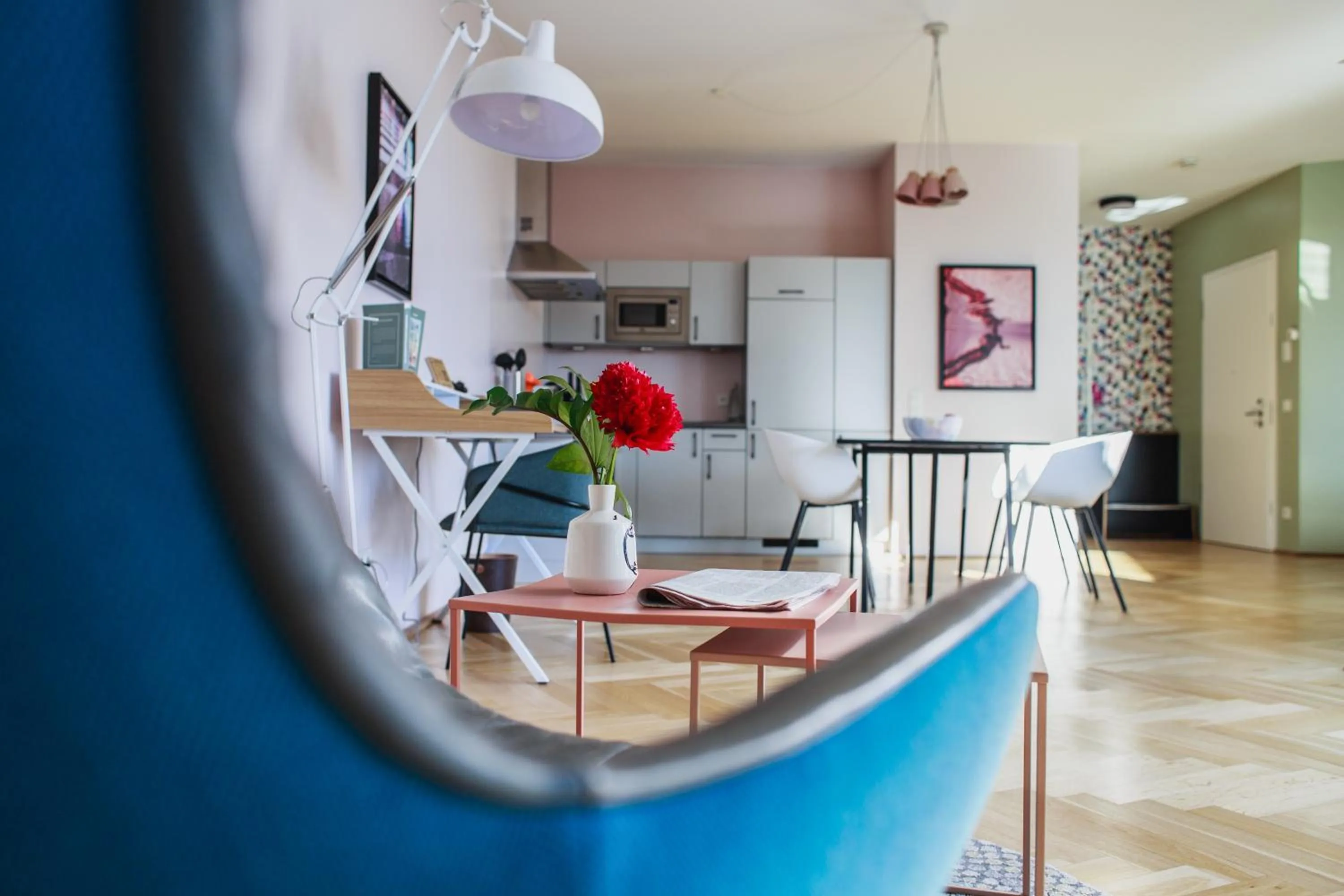 Kitchen or kitchenette in The Circus Apartments