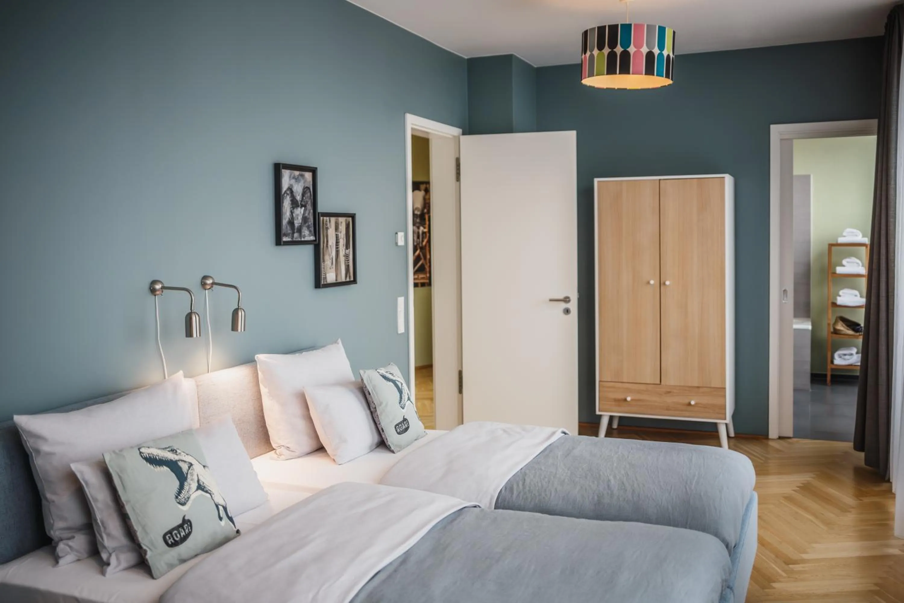 Bed in The Circus Apartments