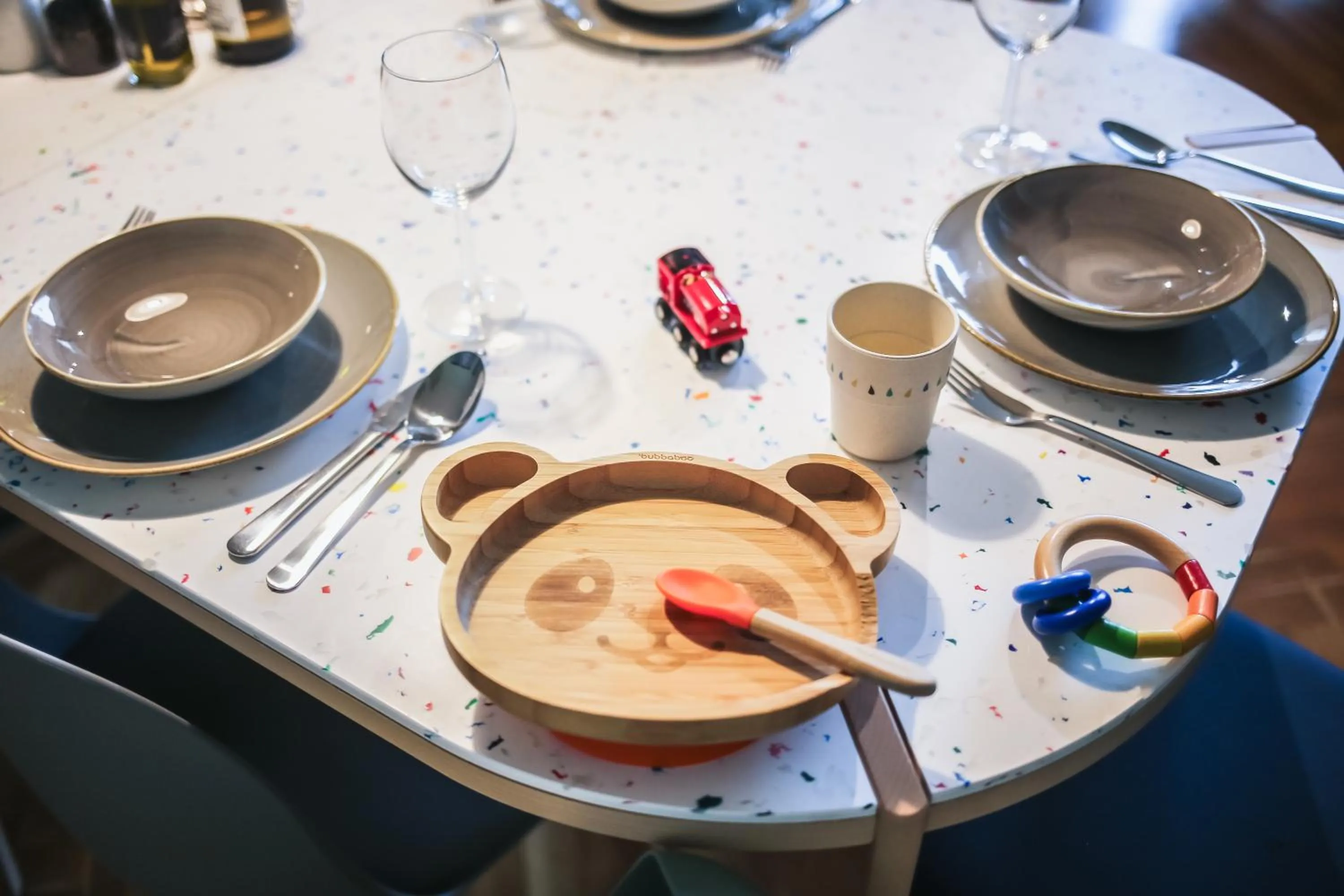 Dining area in The Circus Apartments