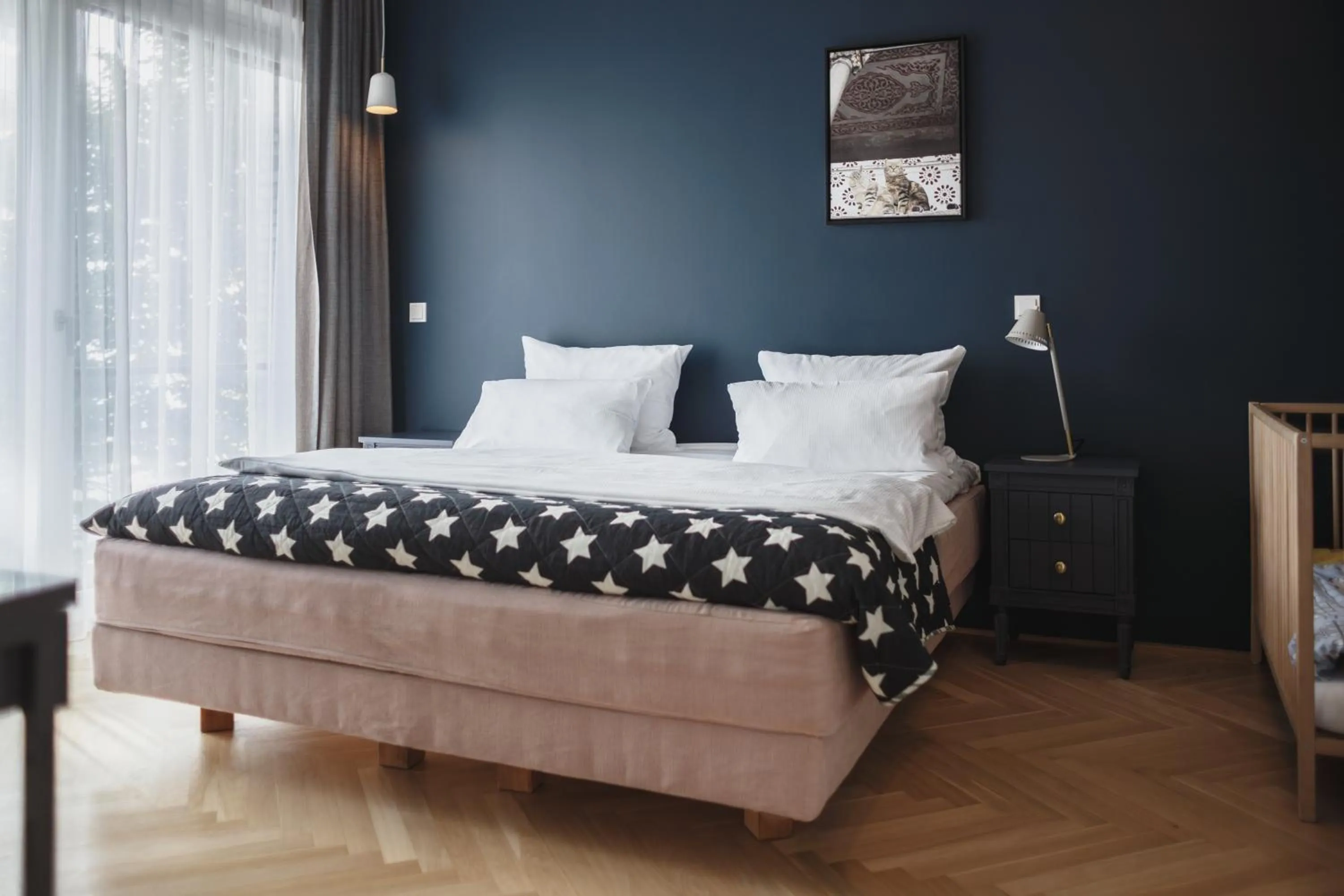 Bed in The Circus Apartments