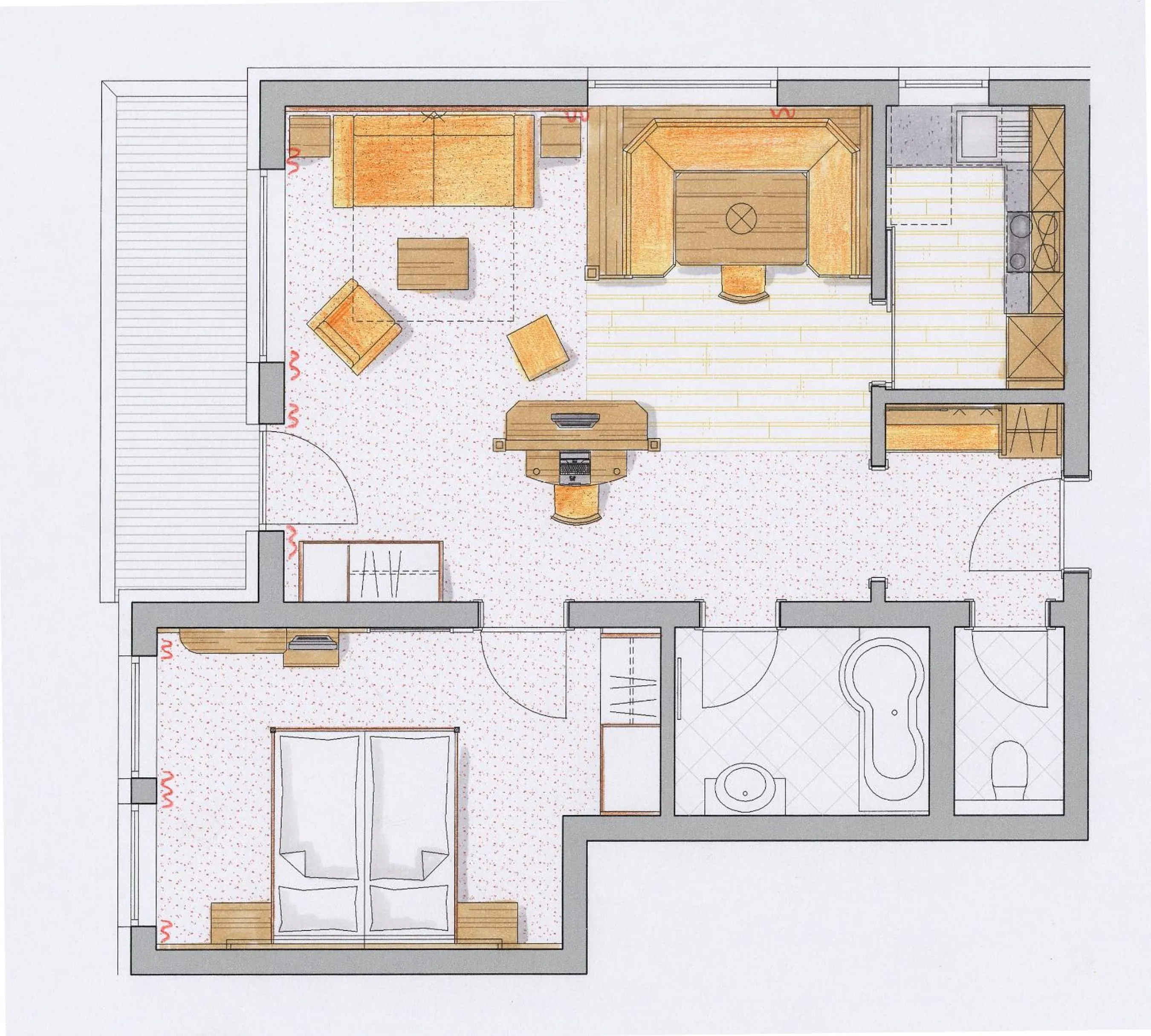 Floor plan in Rimlhof by A CASA