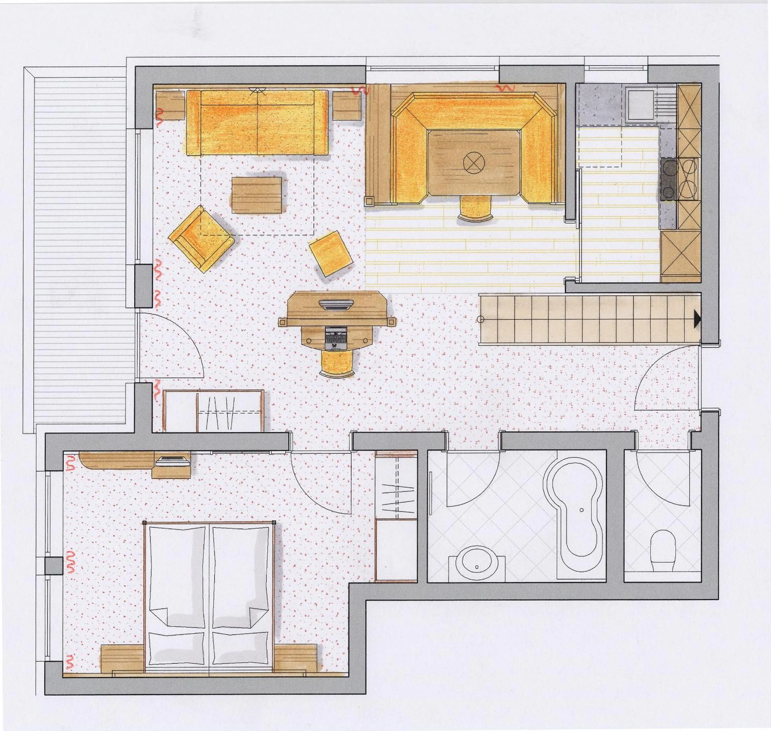 Floor plan in Rimlhof by A CASA