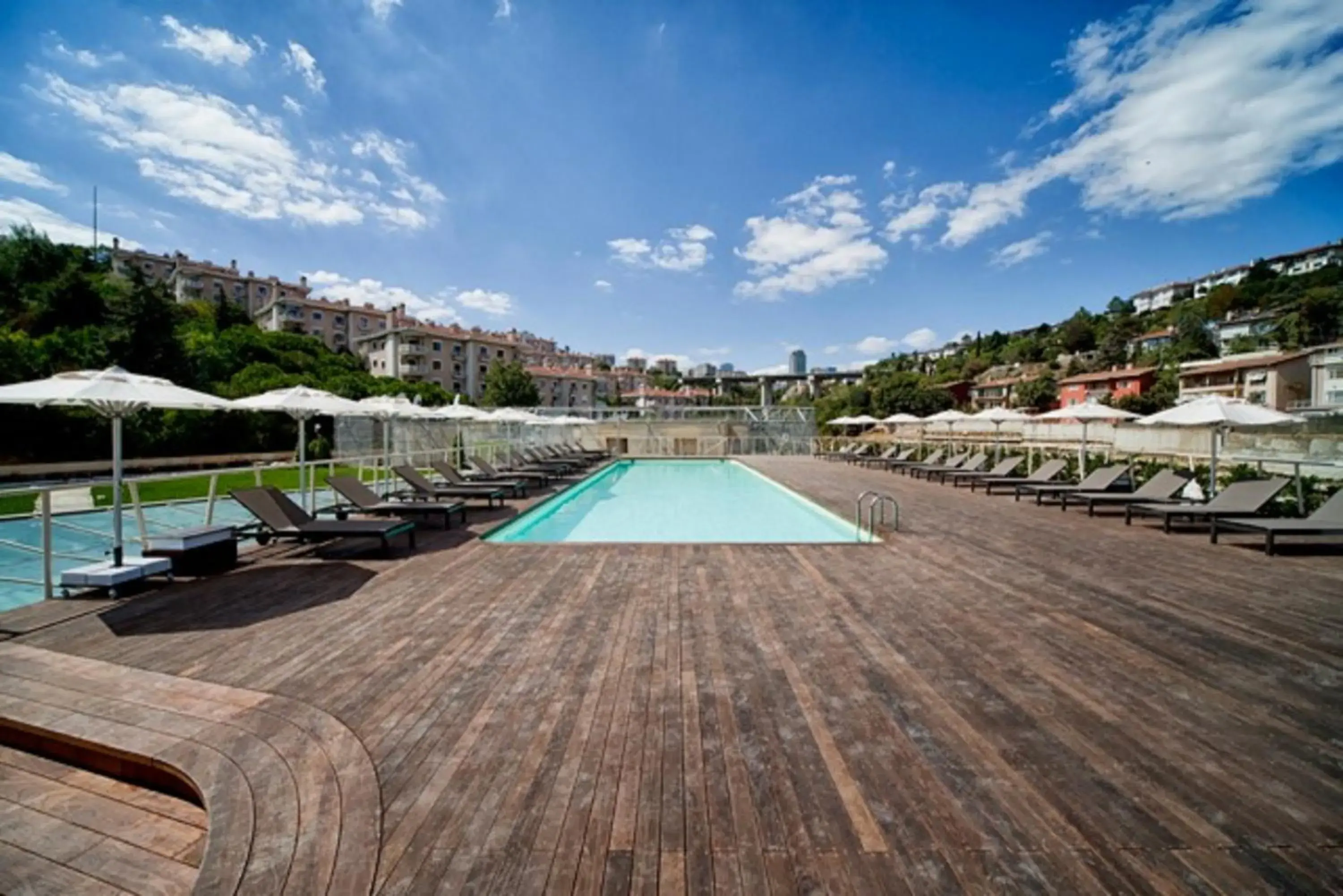 Pool view in Ortakoy Aparts Pool view in Ortakoy Aparts