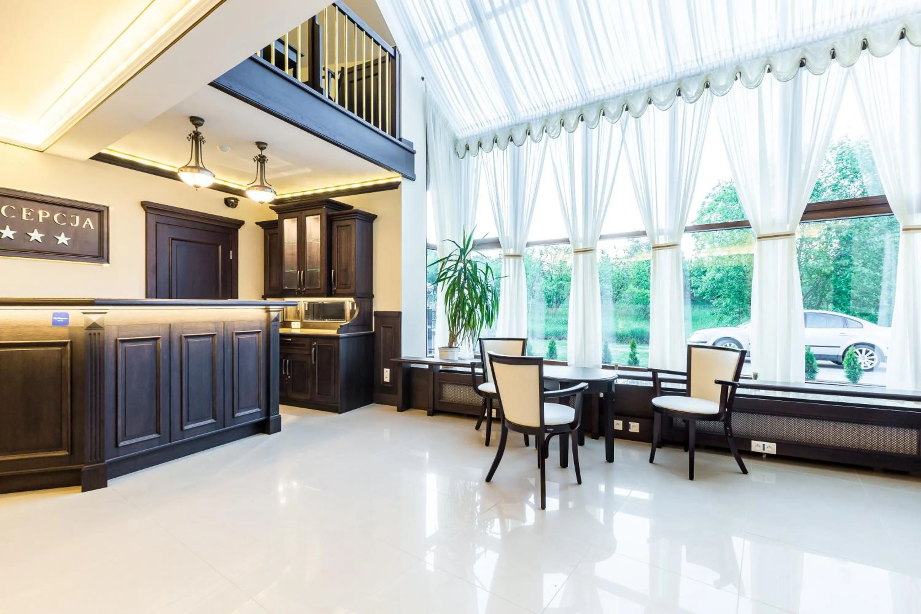 Lobby or reception in Hotel Krzyski