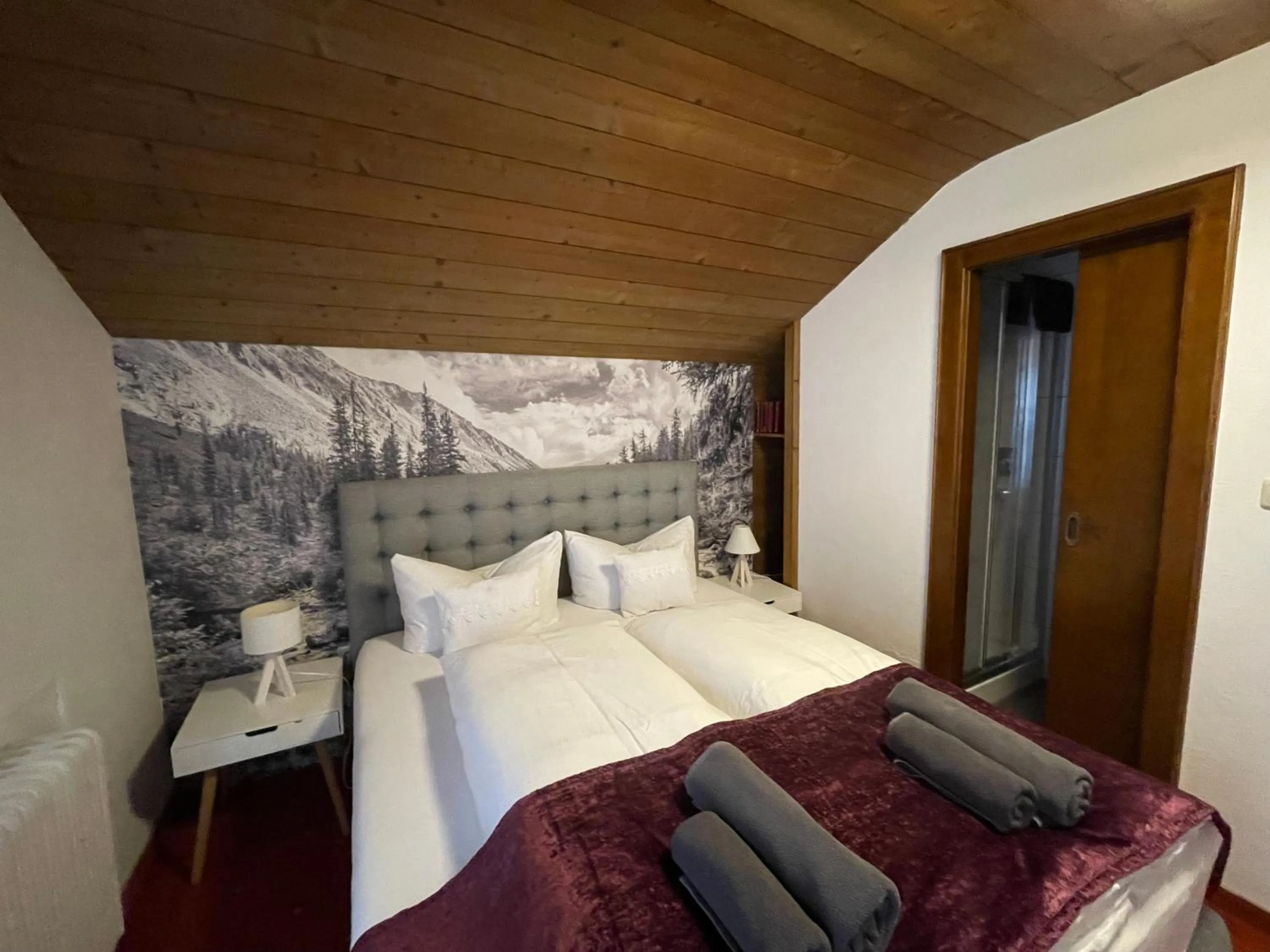 Bedroom, Bed in Apart Sonnenheim