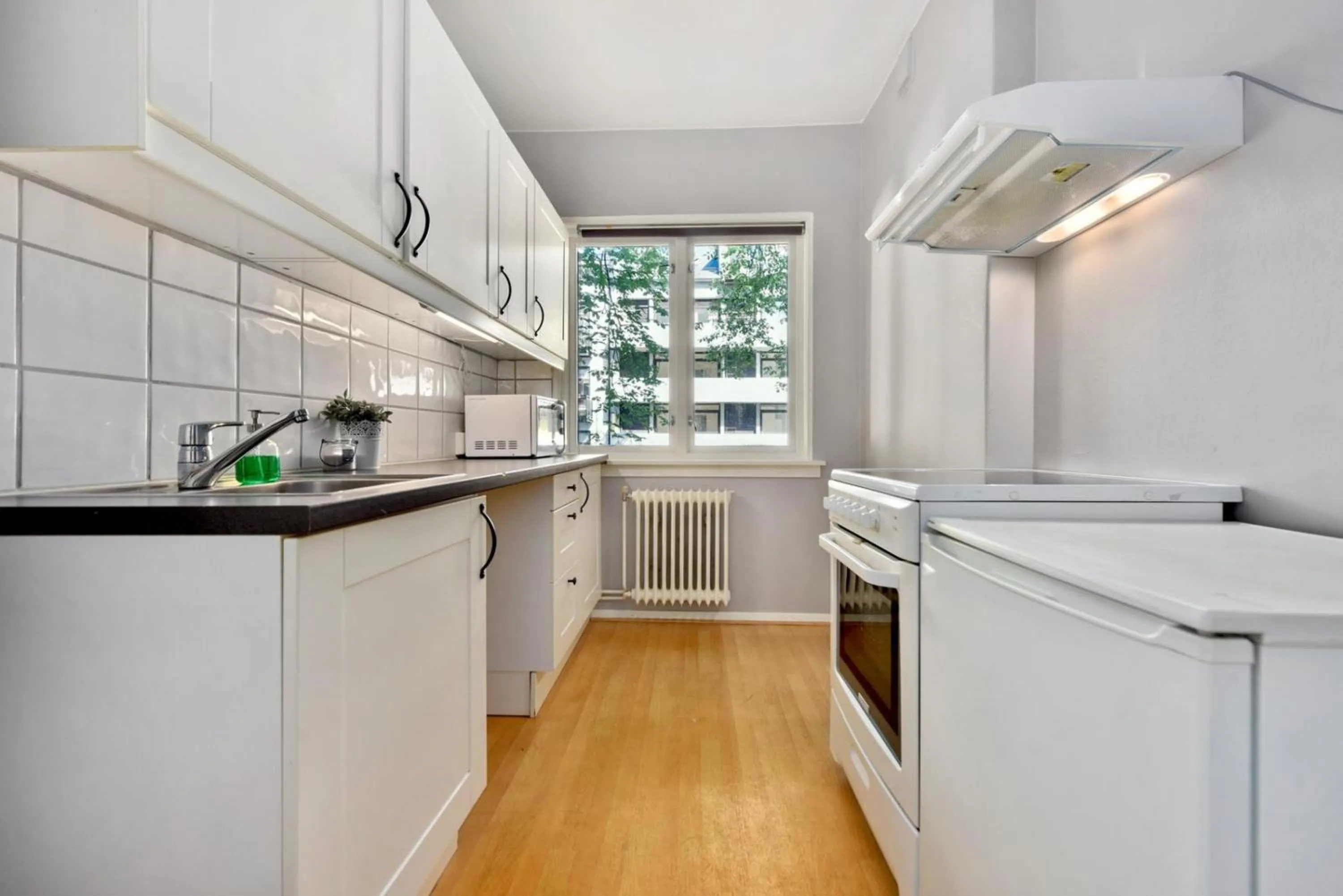 Kitchen or kitchenette in Forenom Serviced Apartments Oslo Rosenborg