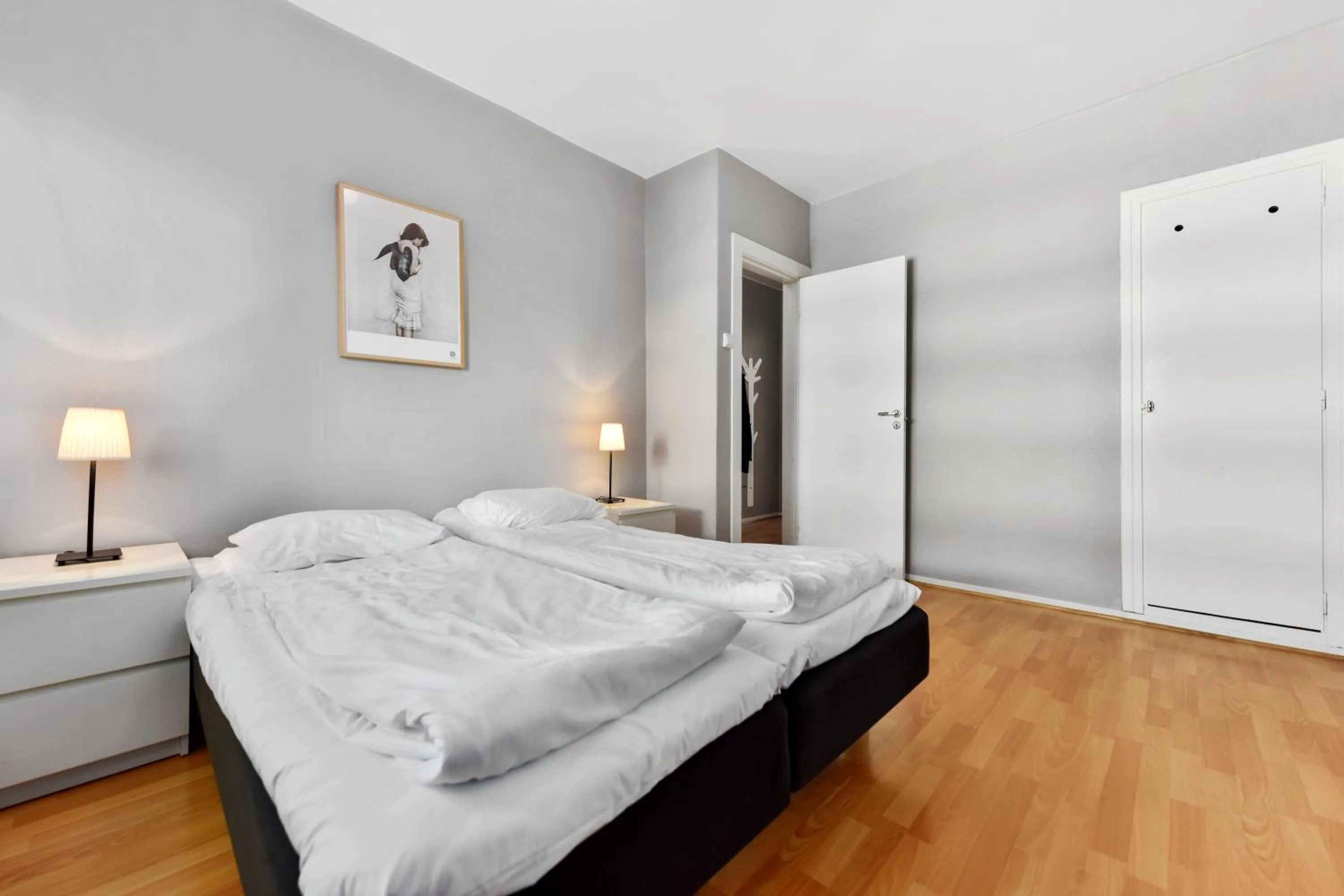 Bed in Forenom Serviced Apartments Oslo Rosenborg