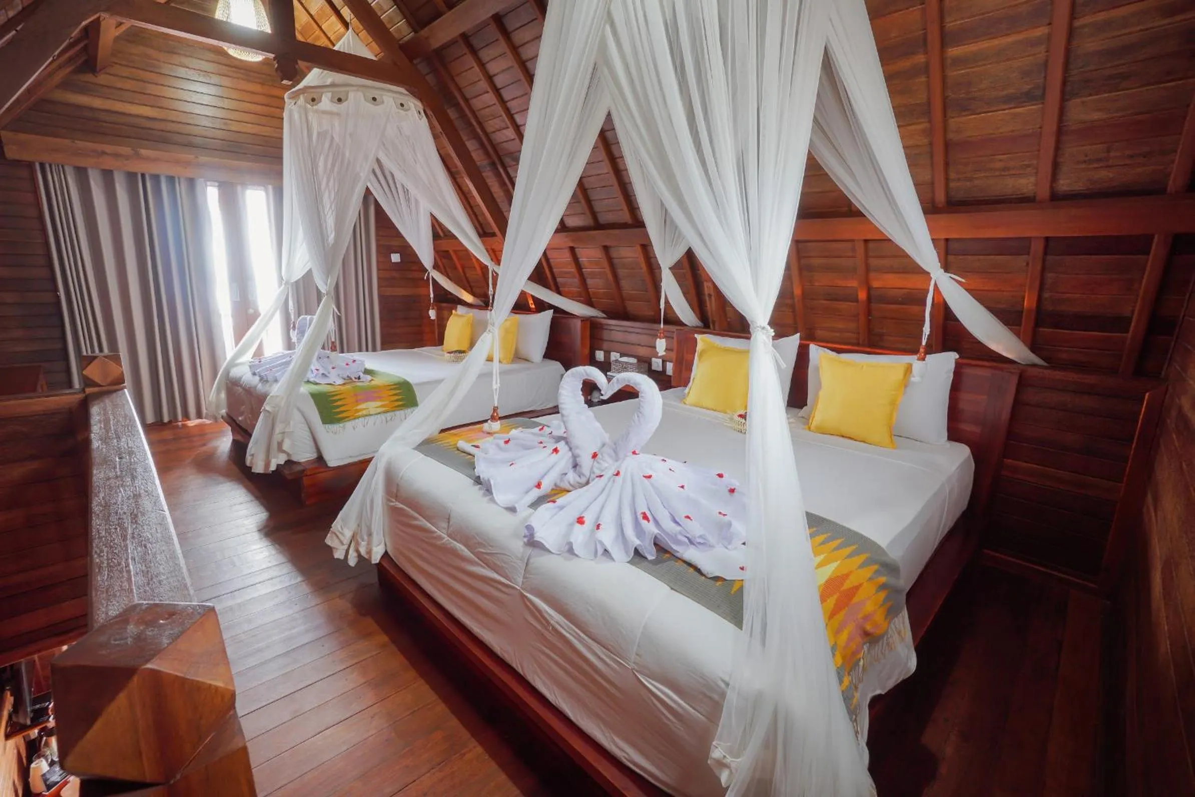 Bed in Daphila Cottage