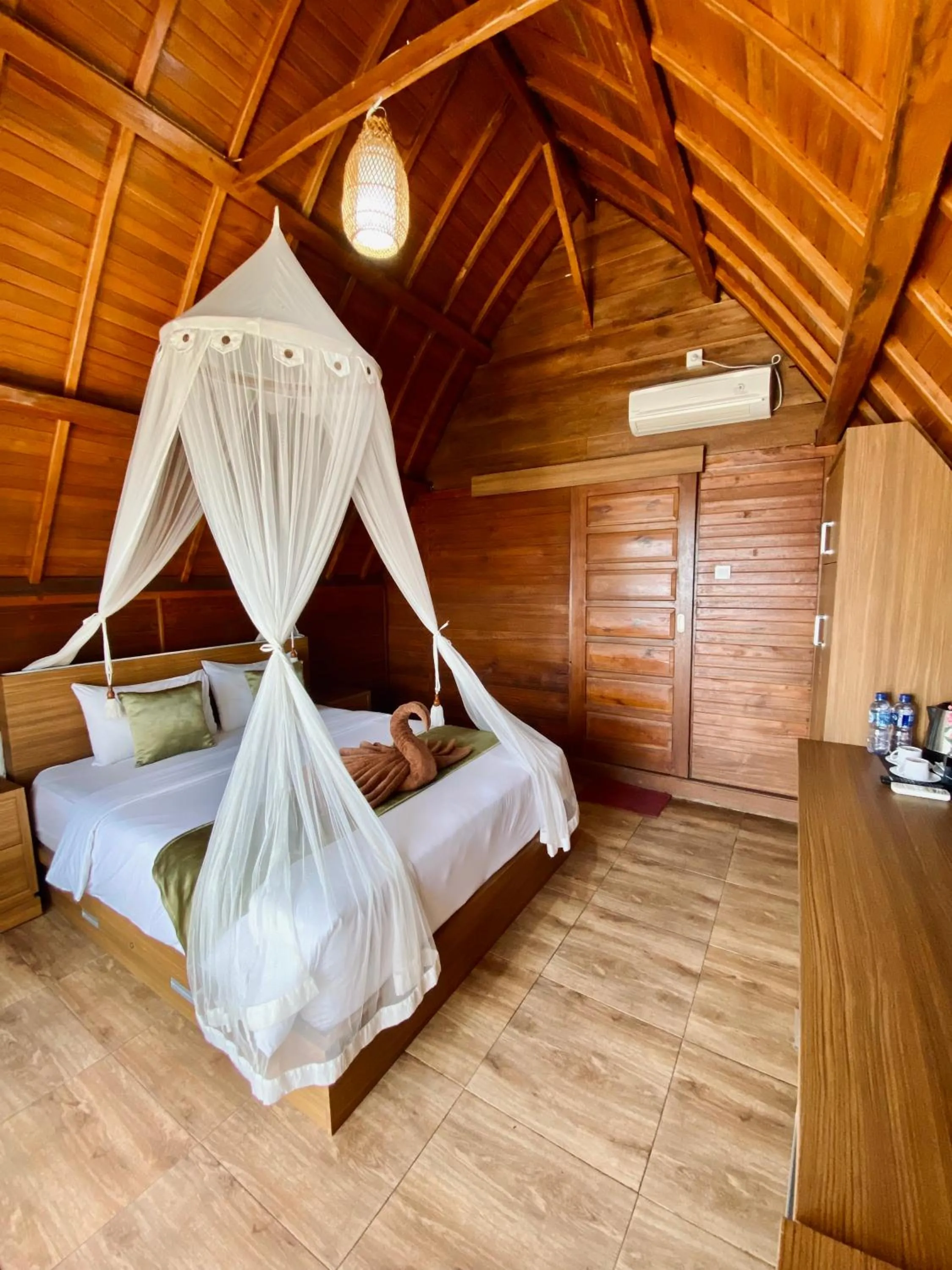 Bed in Daphila Cottage