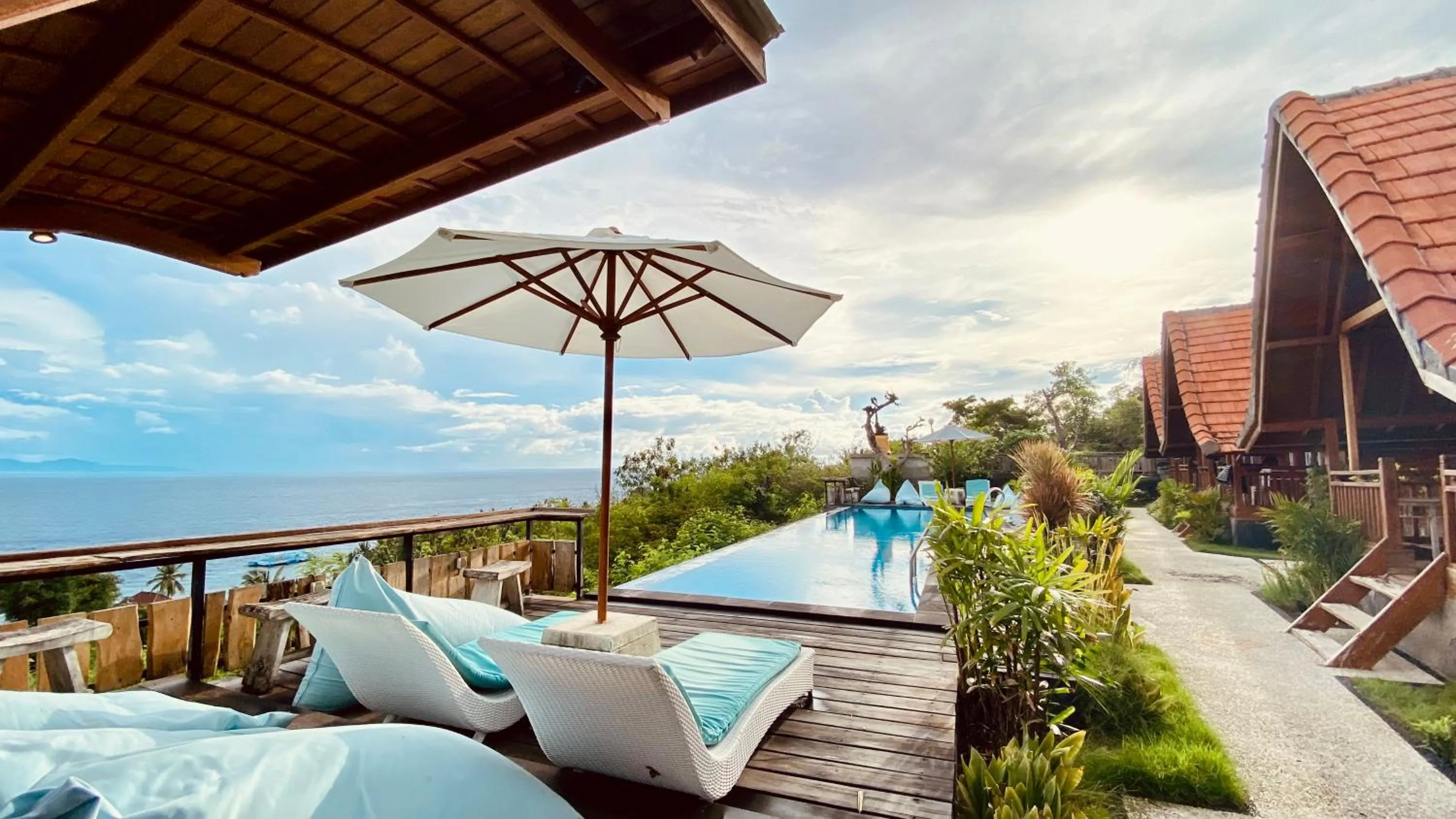 Patio in Daphila Cottage