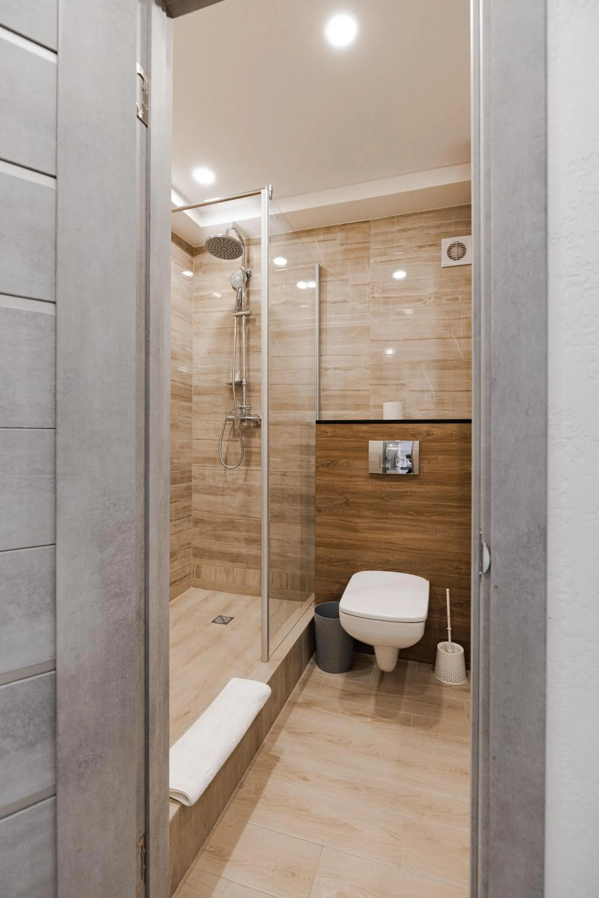 Bathroom in CityApartments Kyiv Obolon