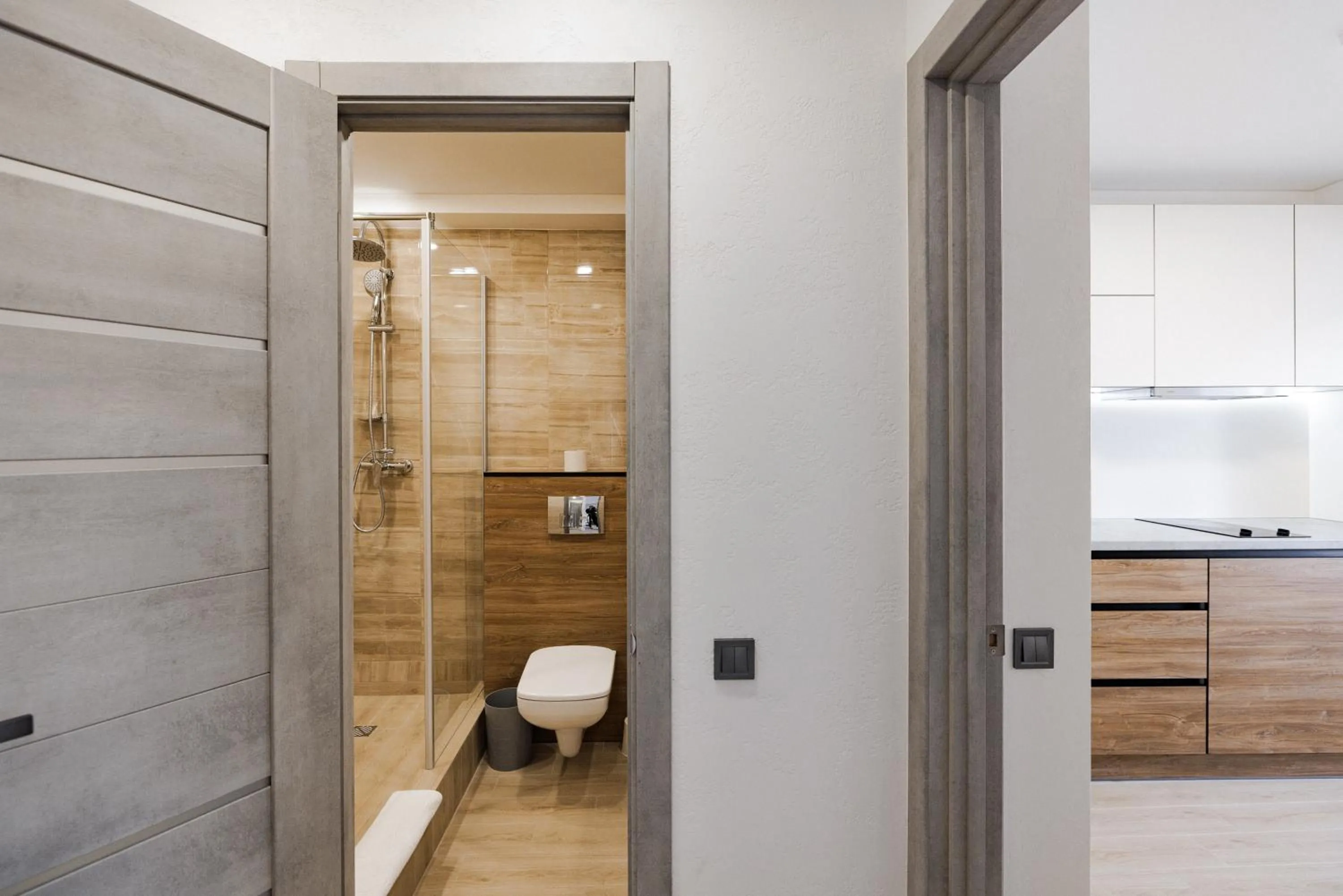 Bathroom in CityApartments Kyiv Obolon