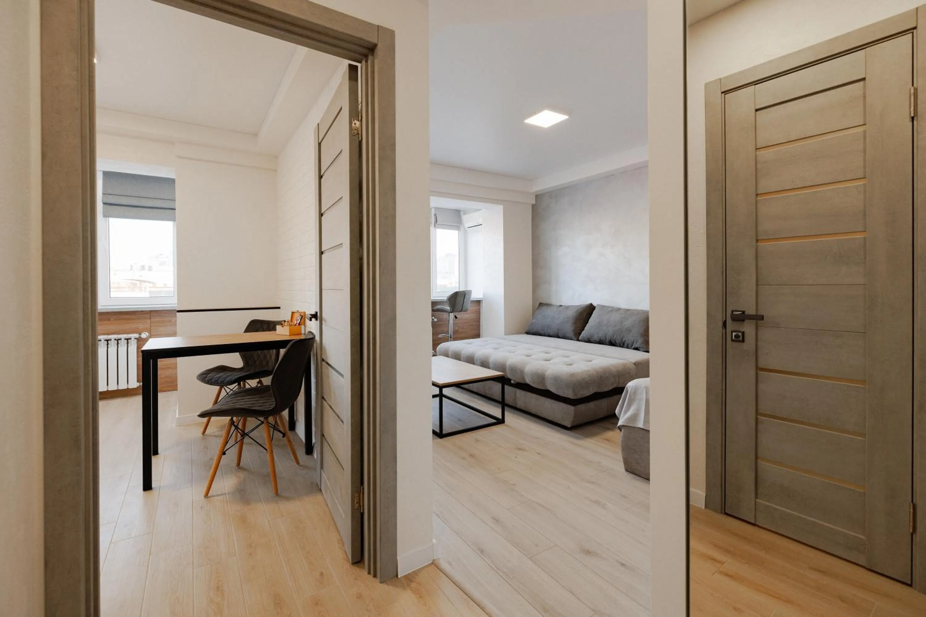 Bedroom in CityApartments Kyiv Obolon