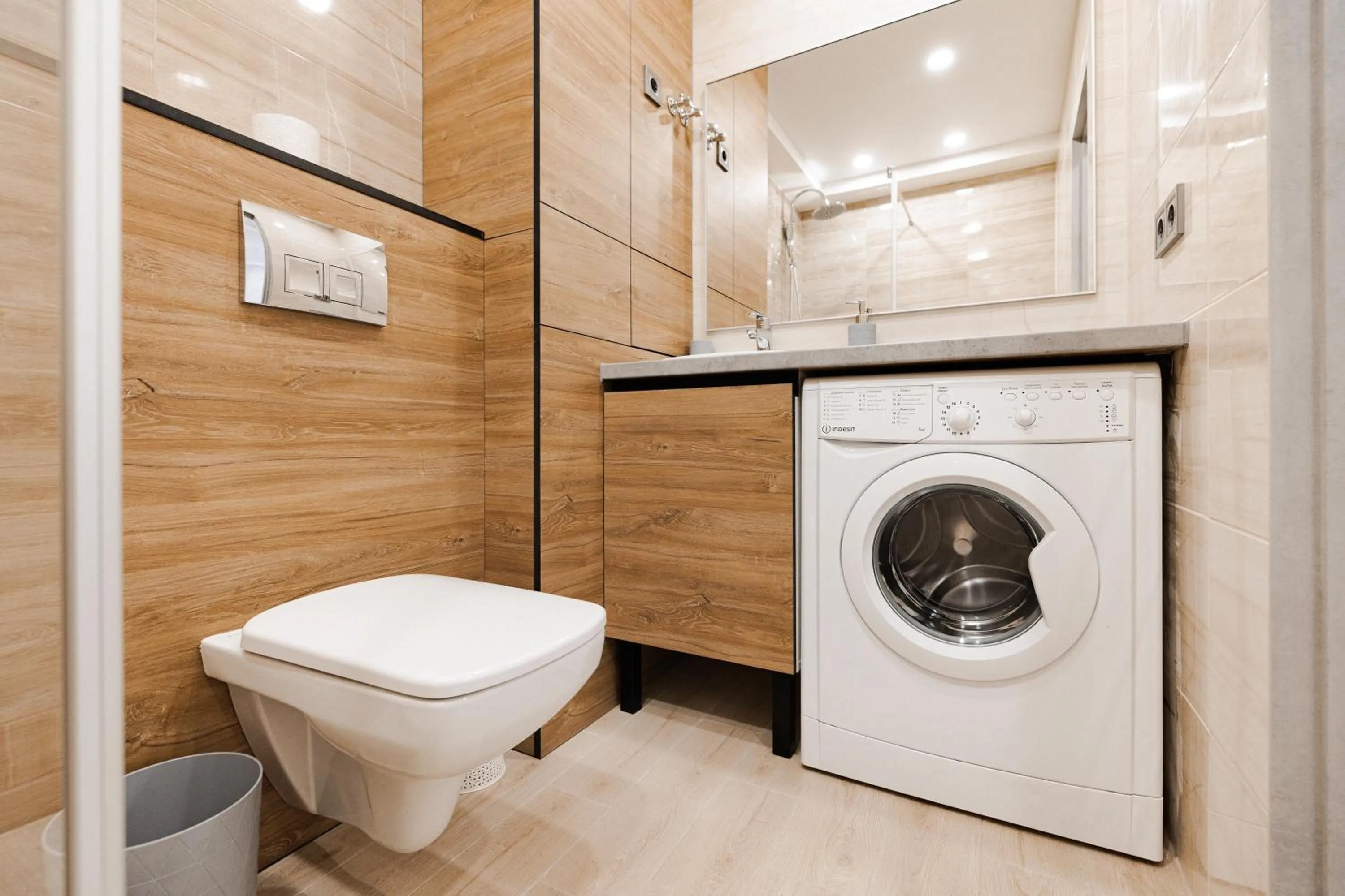 Bathroom in CityApartments Kyiv Obolon