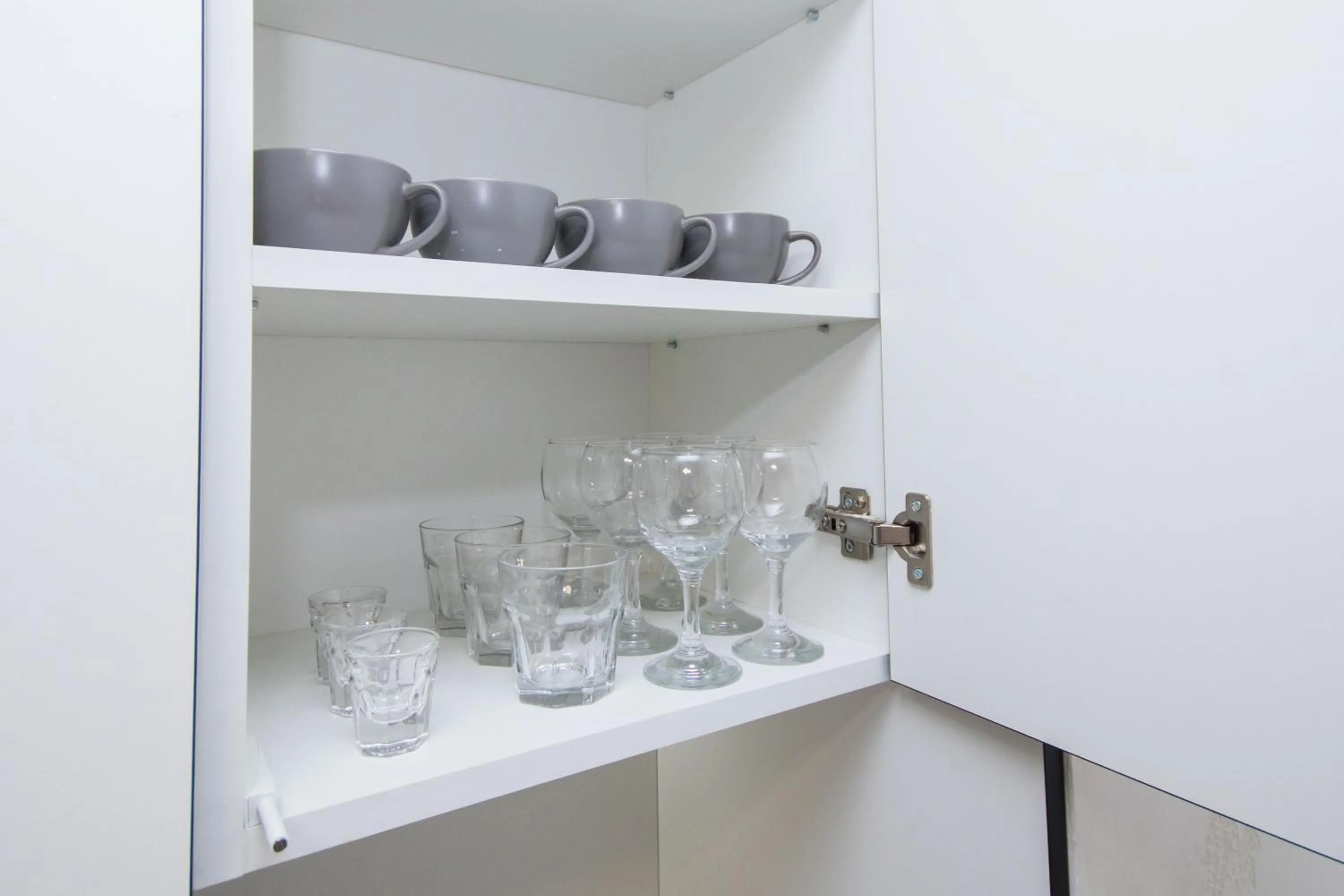 Kitchen or kitchenette in CityApartments Kyiv Obolon