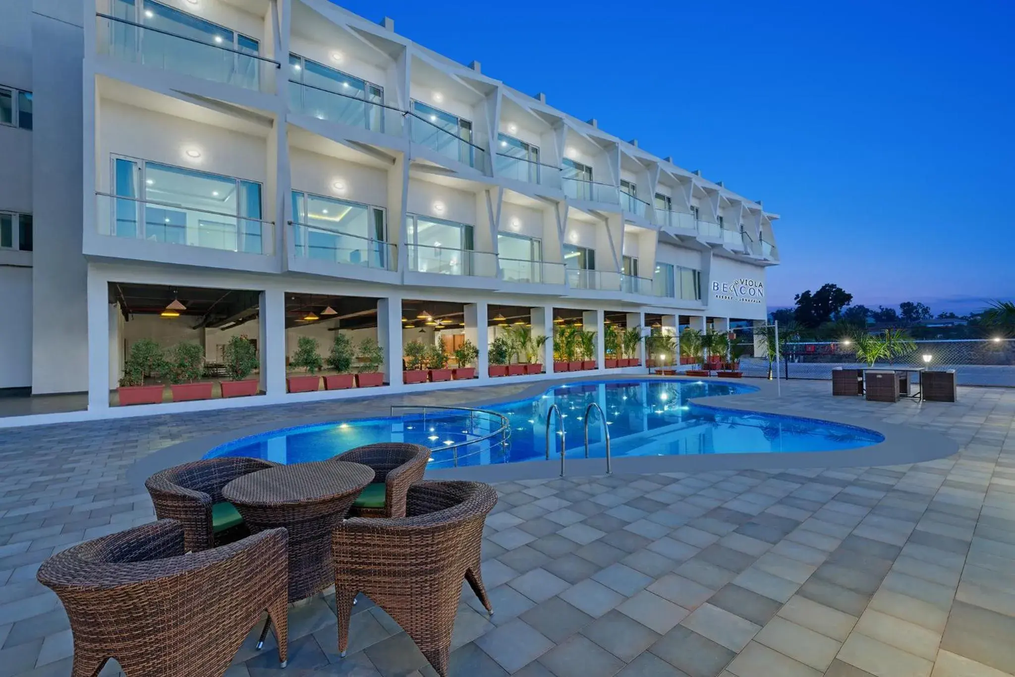 Swimming pool in Viola Beacon Resort, Lonavala Swimming pool in Viola Beacon Resort, Lonavala