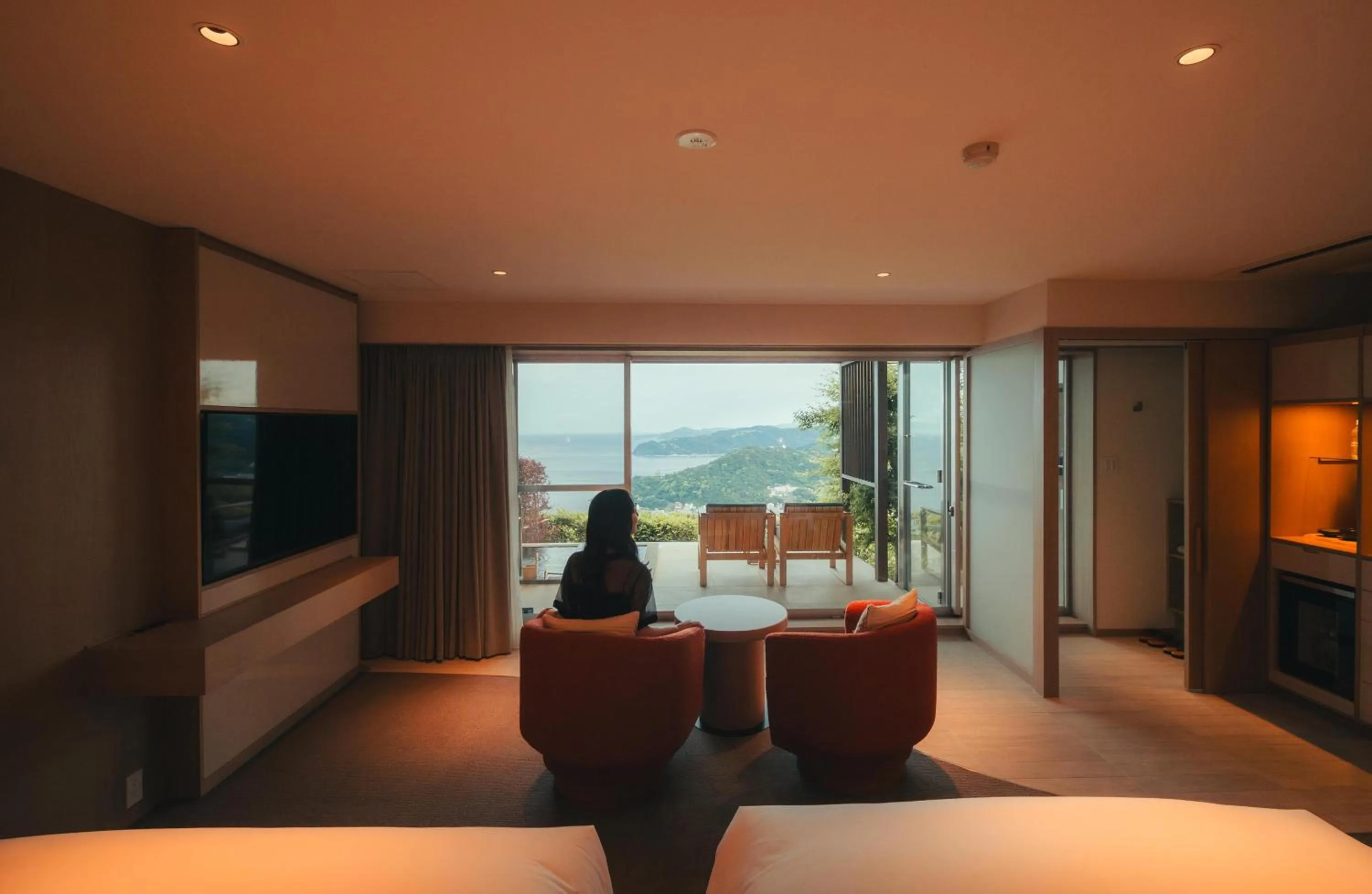 People, Bed in Hotel Grand Bach Atami Crescendo