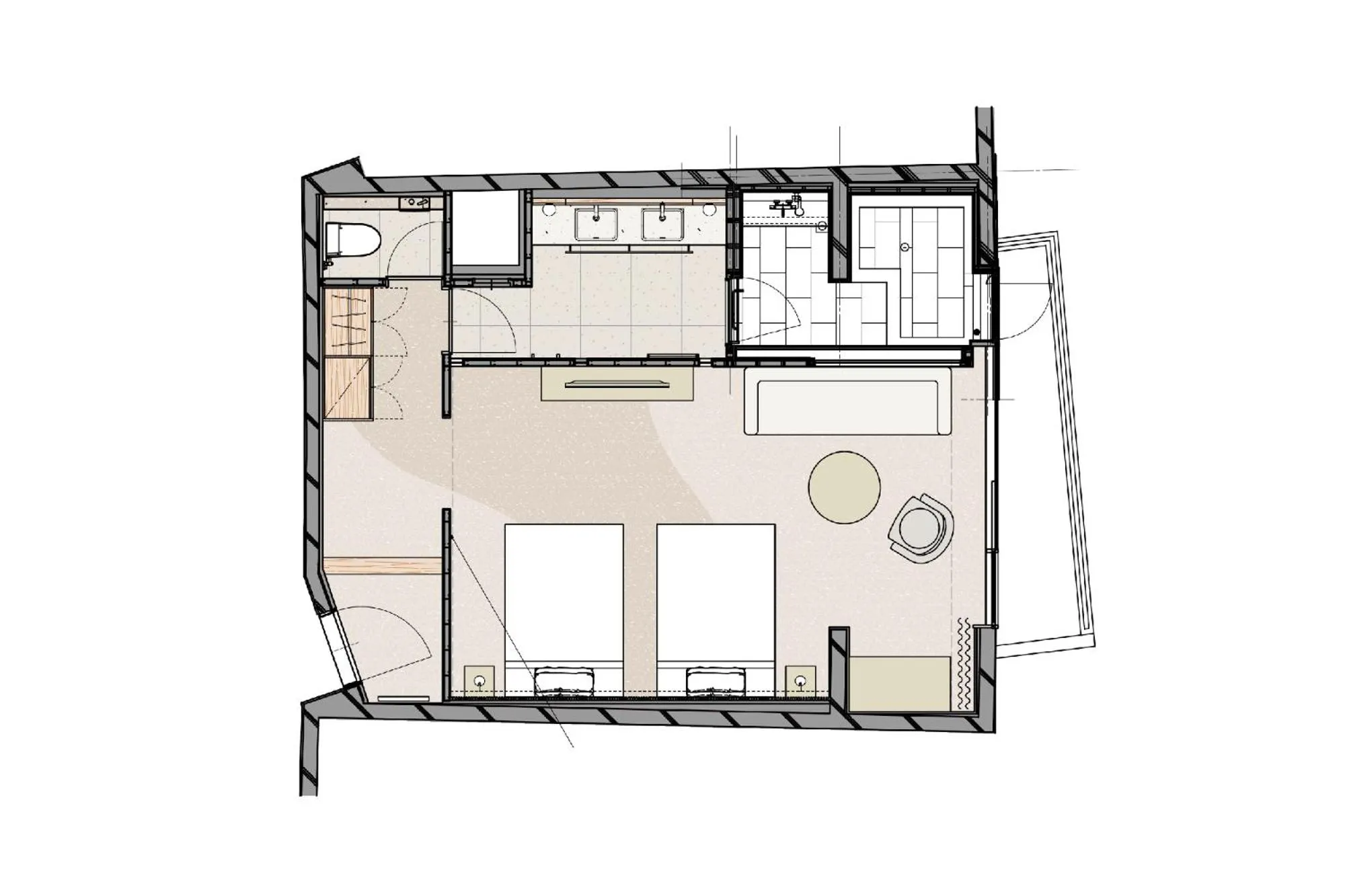 Photo of the whole room in Hotel Grand Bach Atami Crescendo