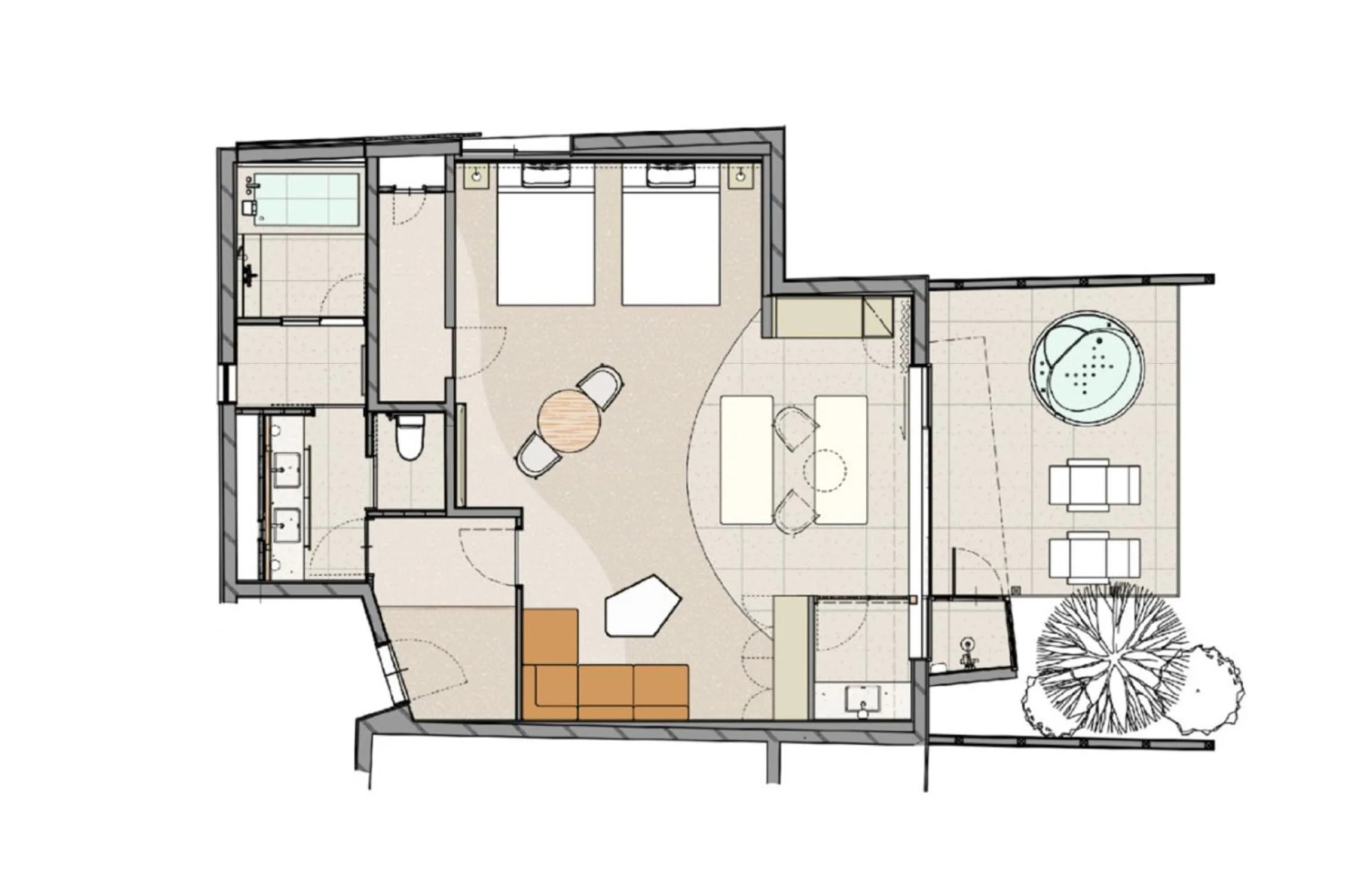Floor plan in Hotel Grand Bach Atami Crescendo