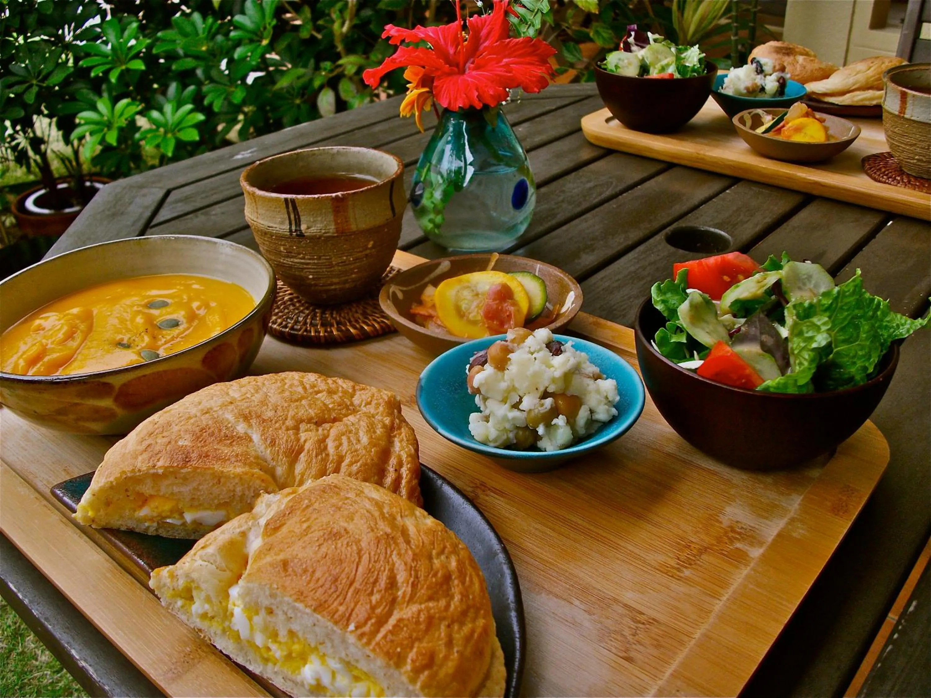 Breakfast in Akachichi Guesthouse