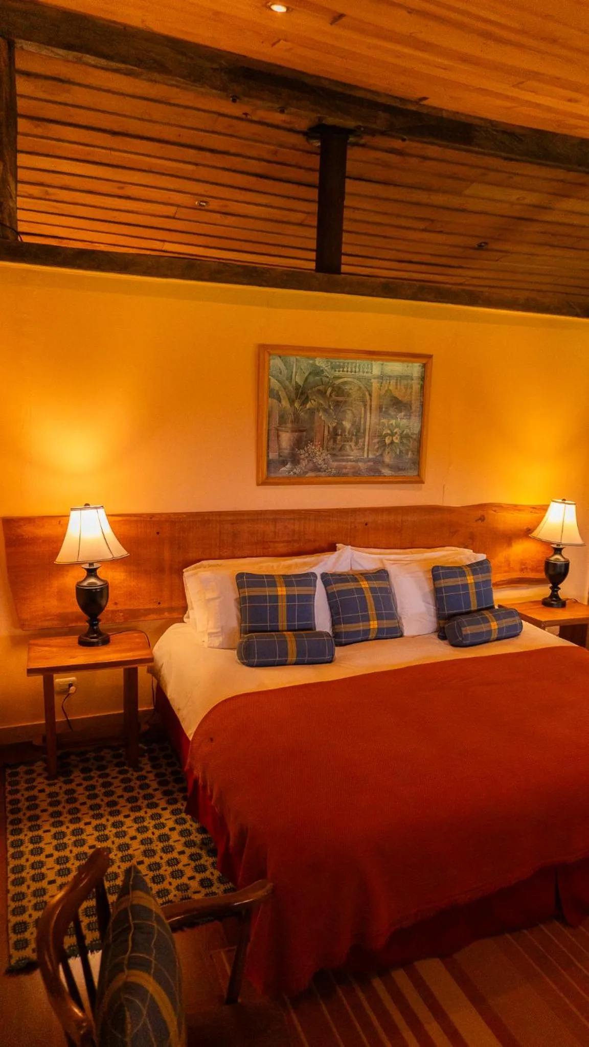 Bed in Poas Volcano Lodge