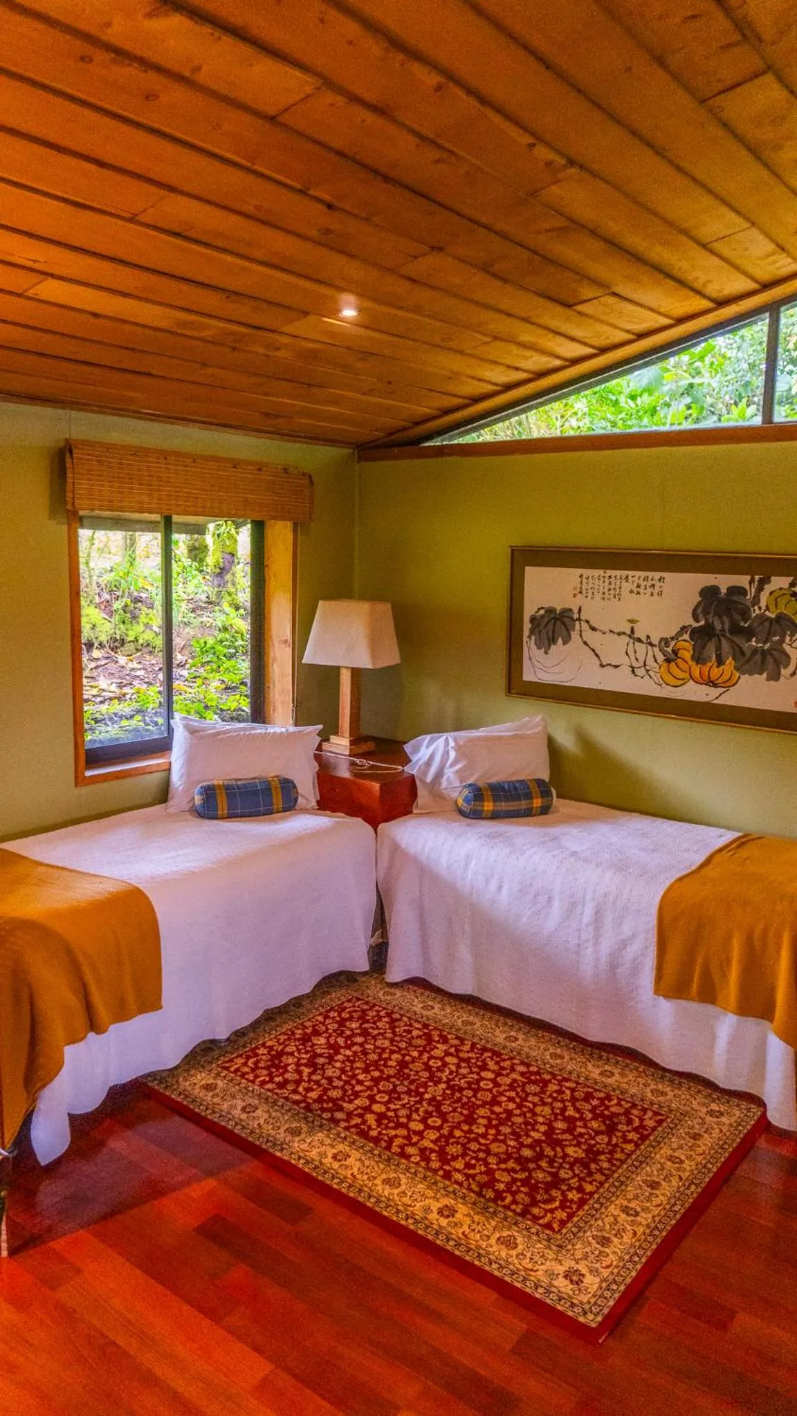 Bed in Poas Volcano Lodge
