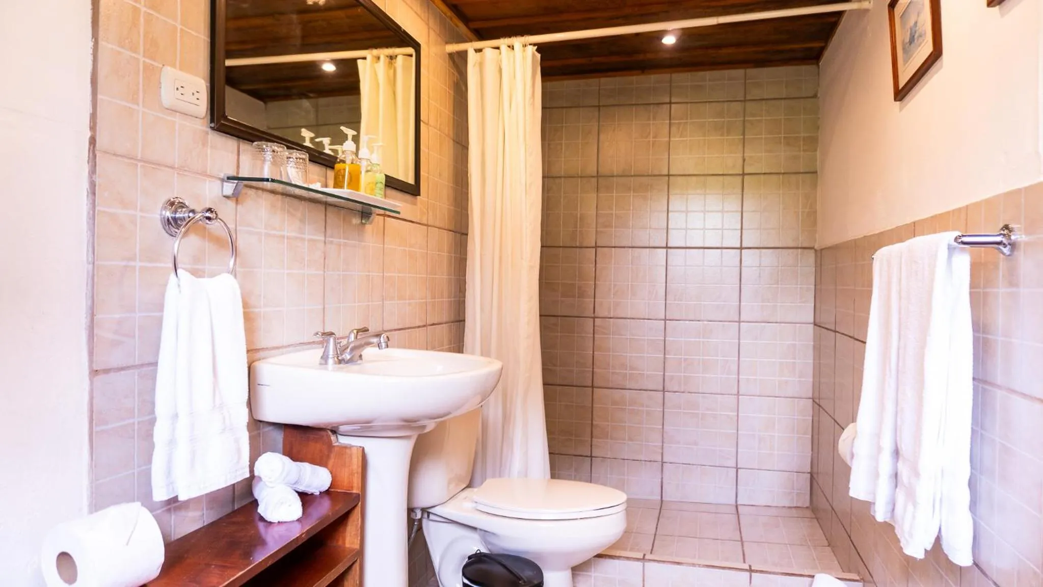 Bathroom in Poas Volcano Lodge