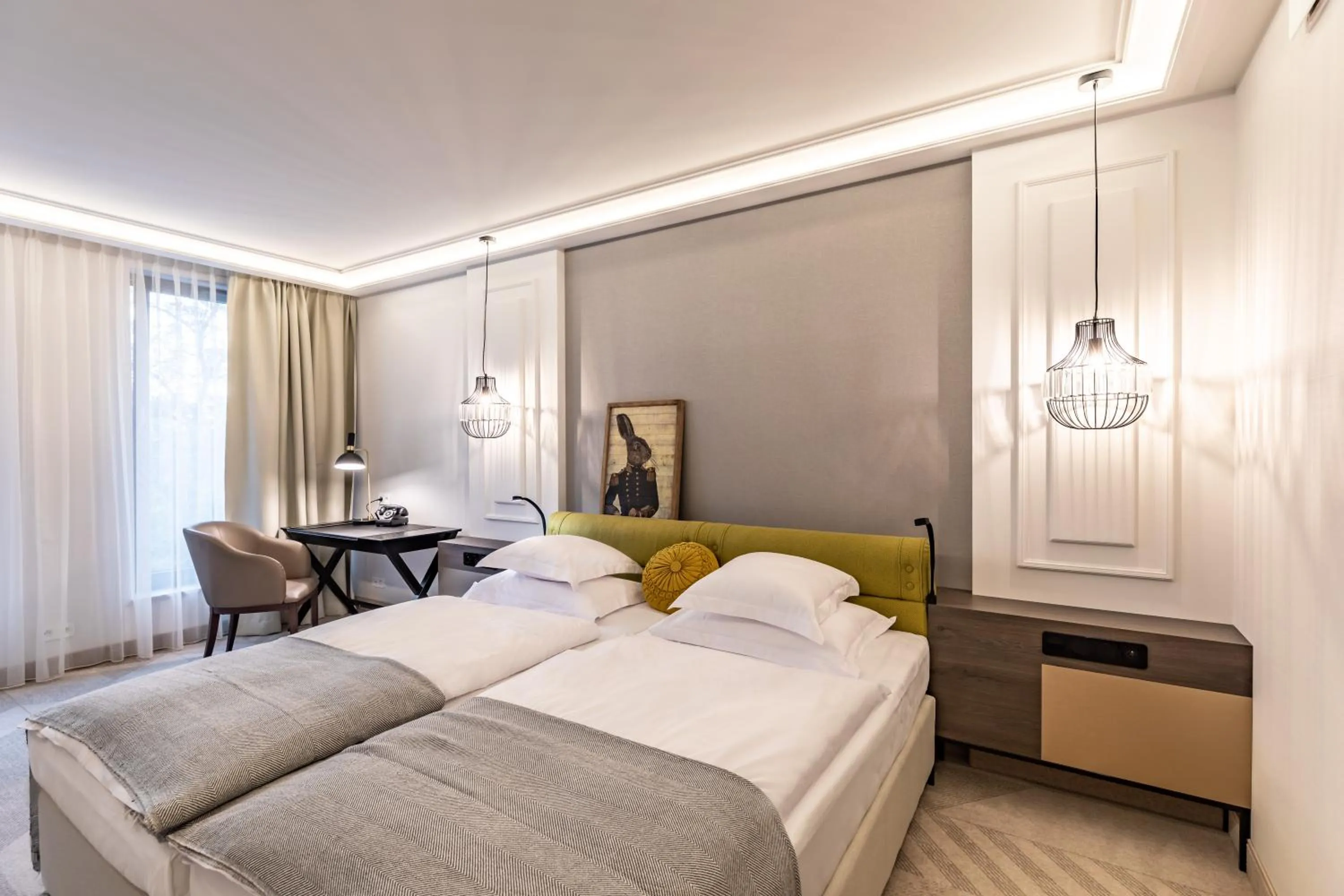 Bed in Hotel Traugutta3