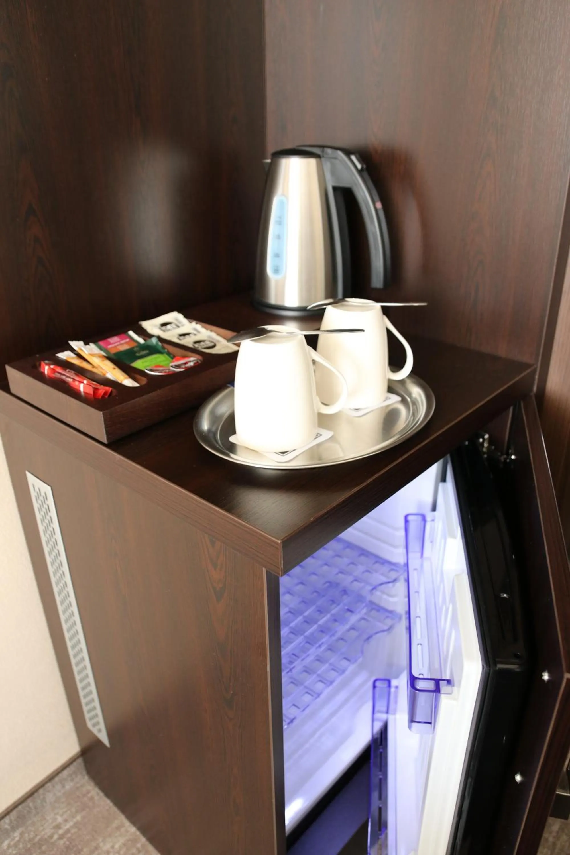 Coffee/tea facilities in Hotel Crystal