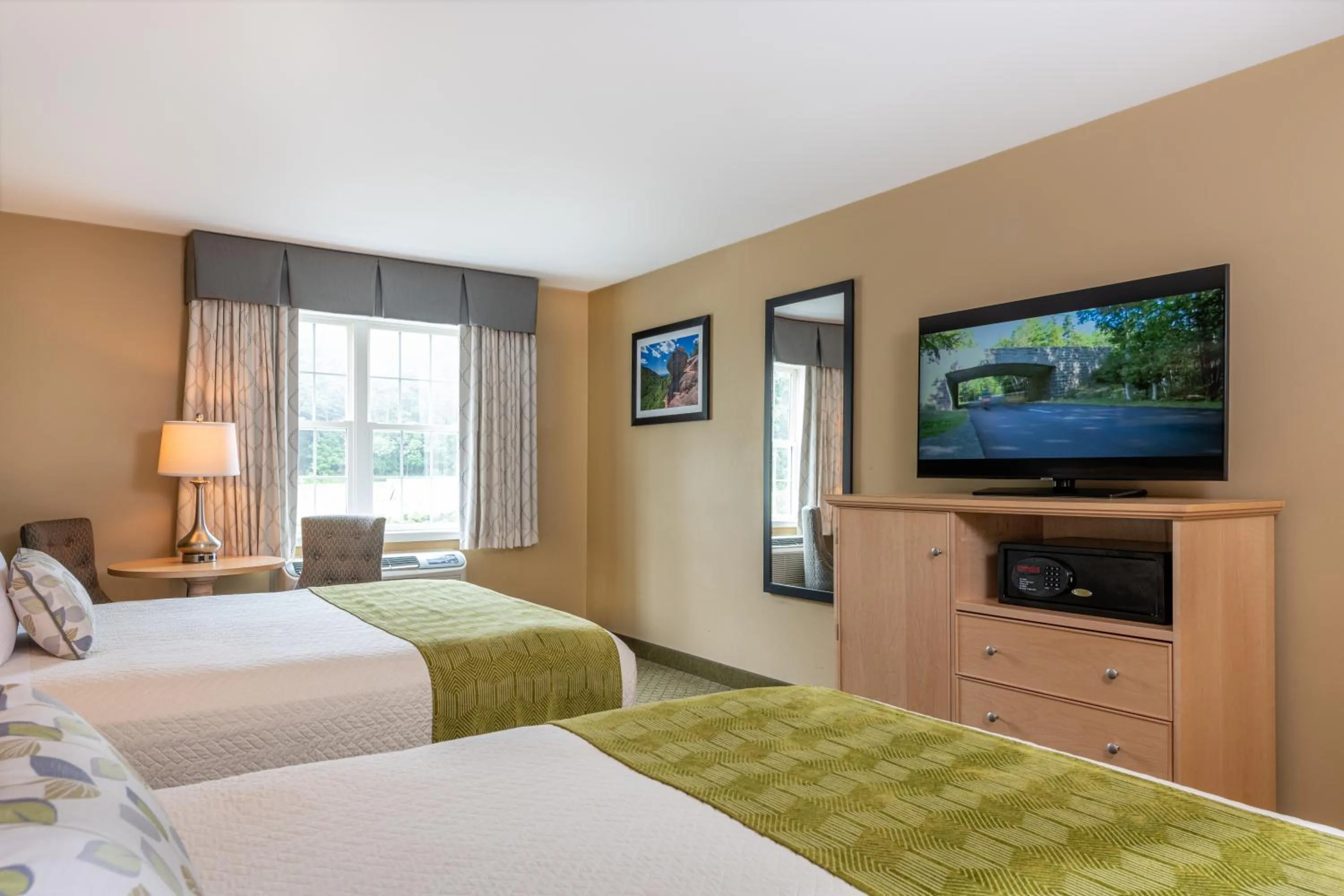 Bed in Acadia Inn