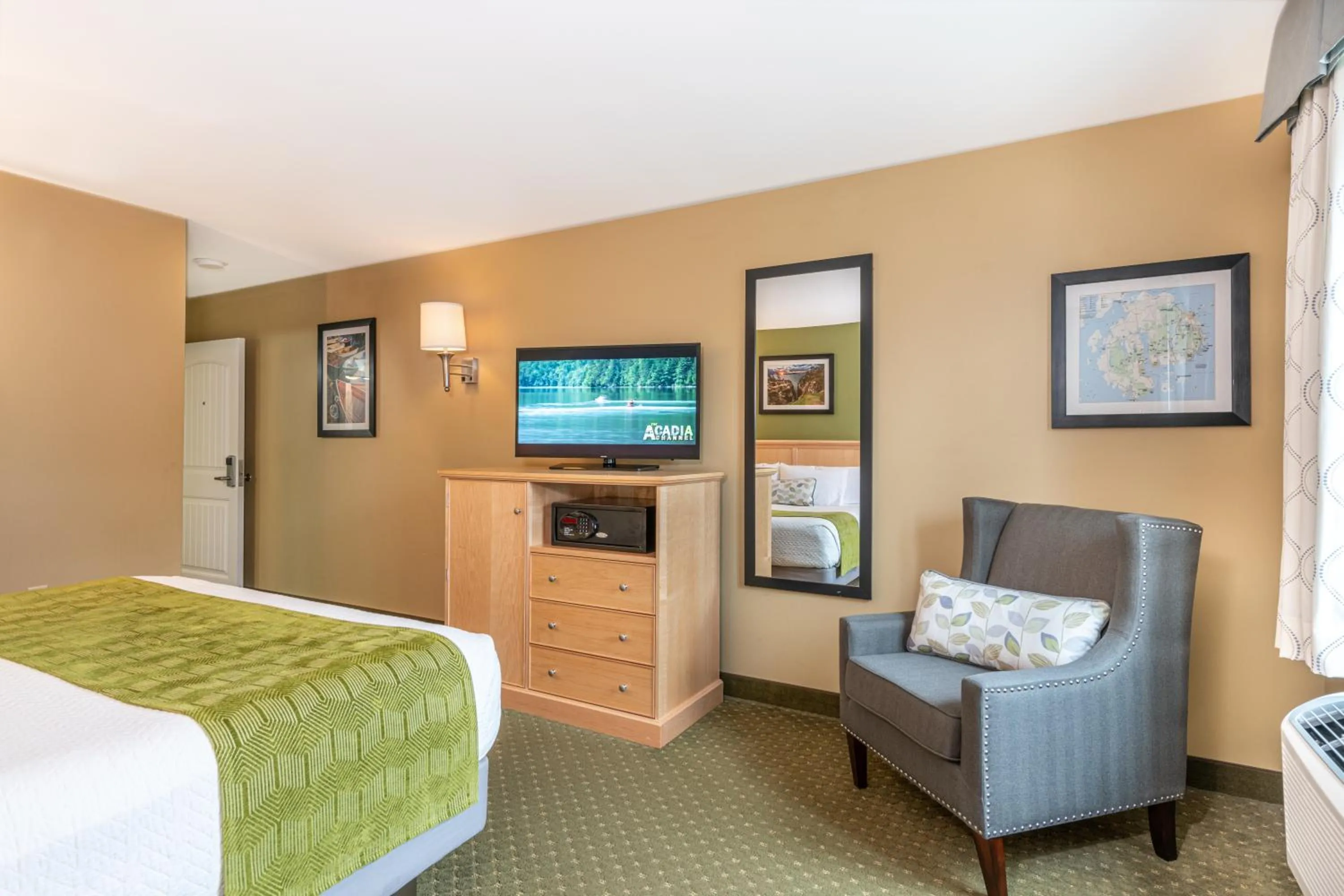 Bed in Acadia Inn