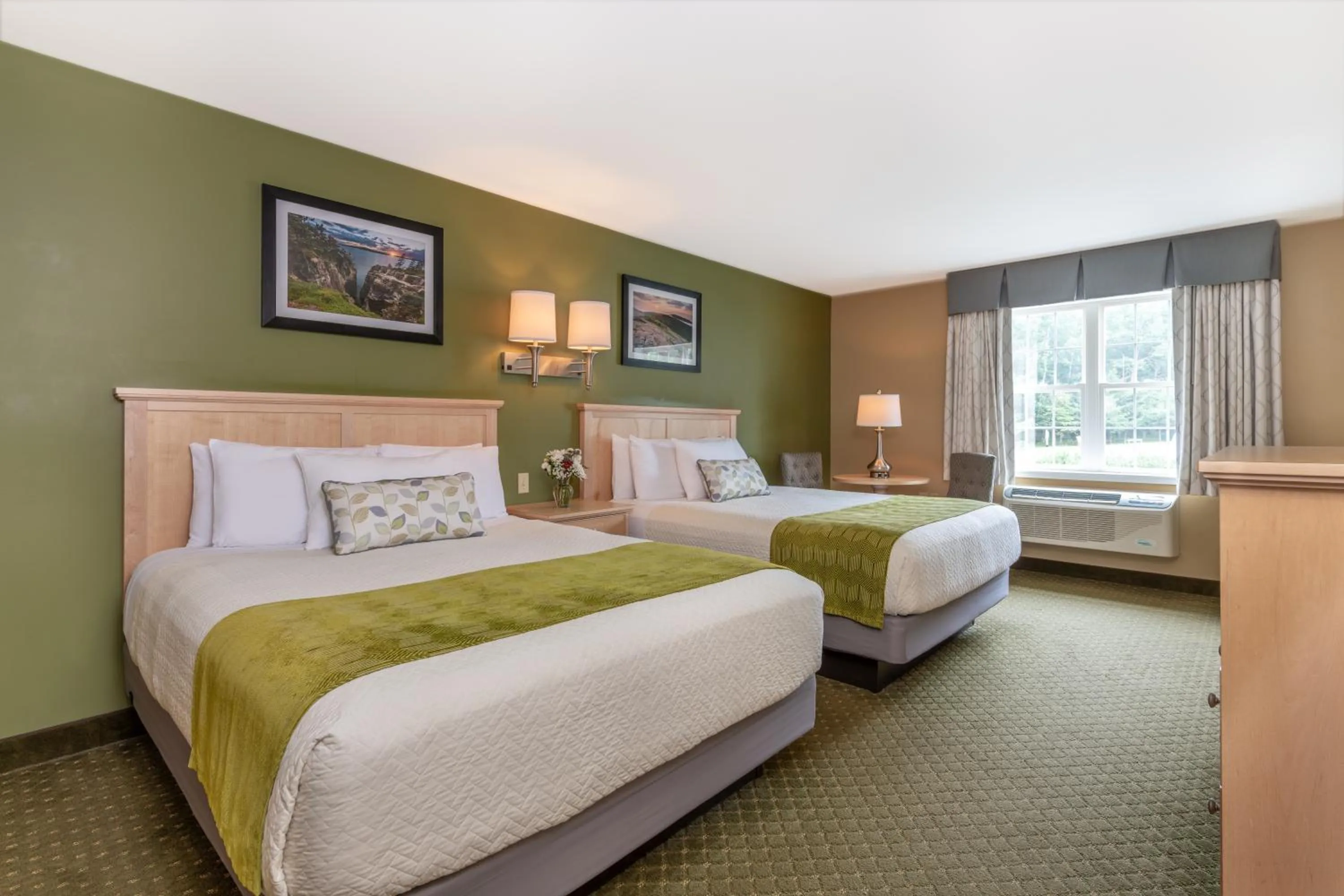 Bed in Acadia Inn