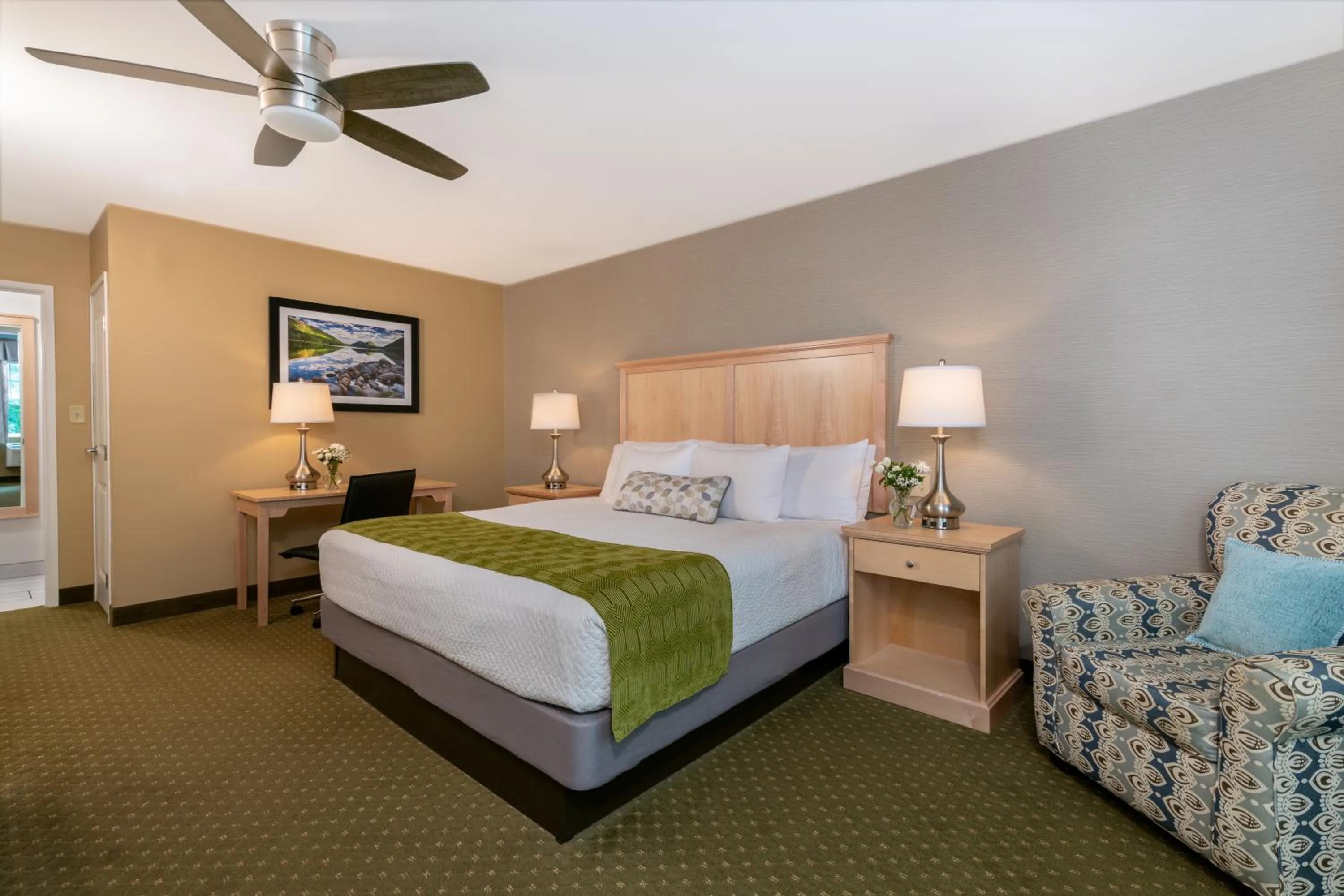Bed in Acadia Inn