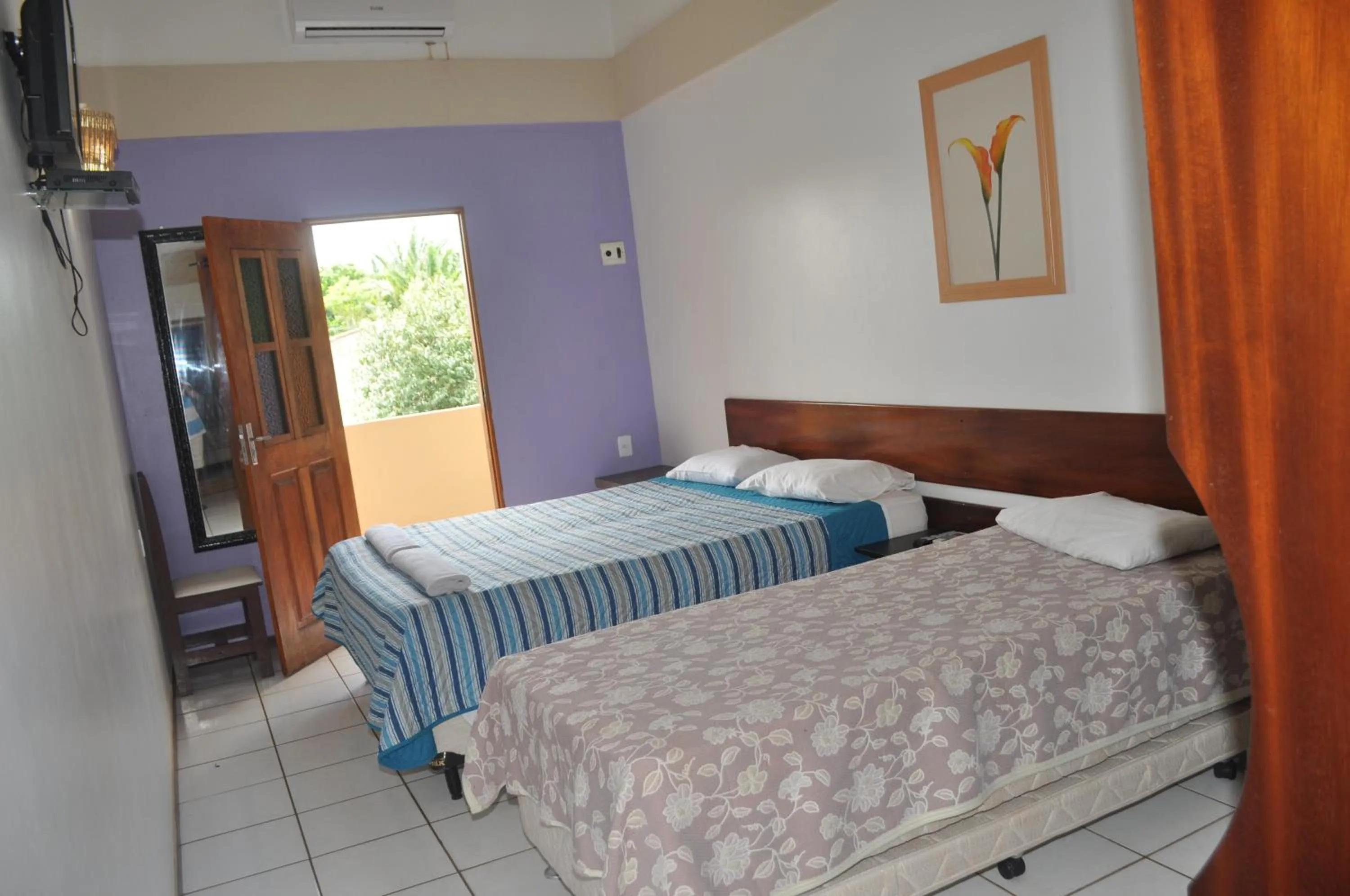 Bed in Hotel Pousada Paraíso das Águas