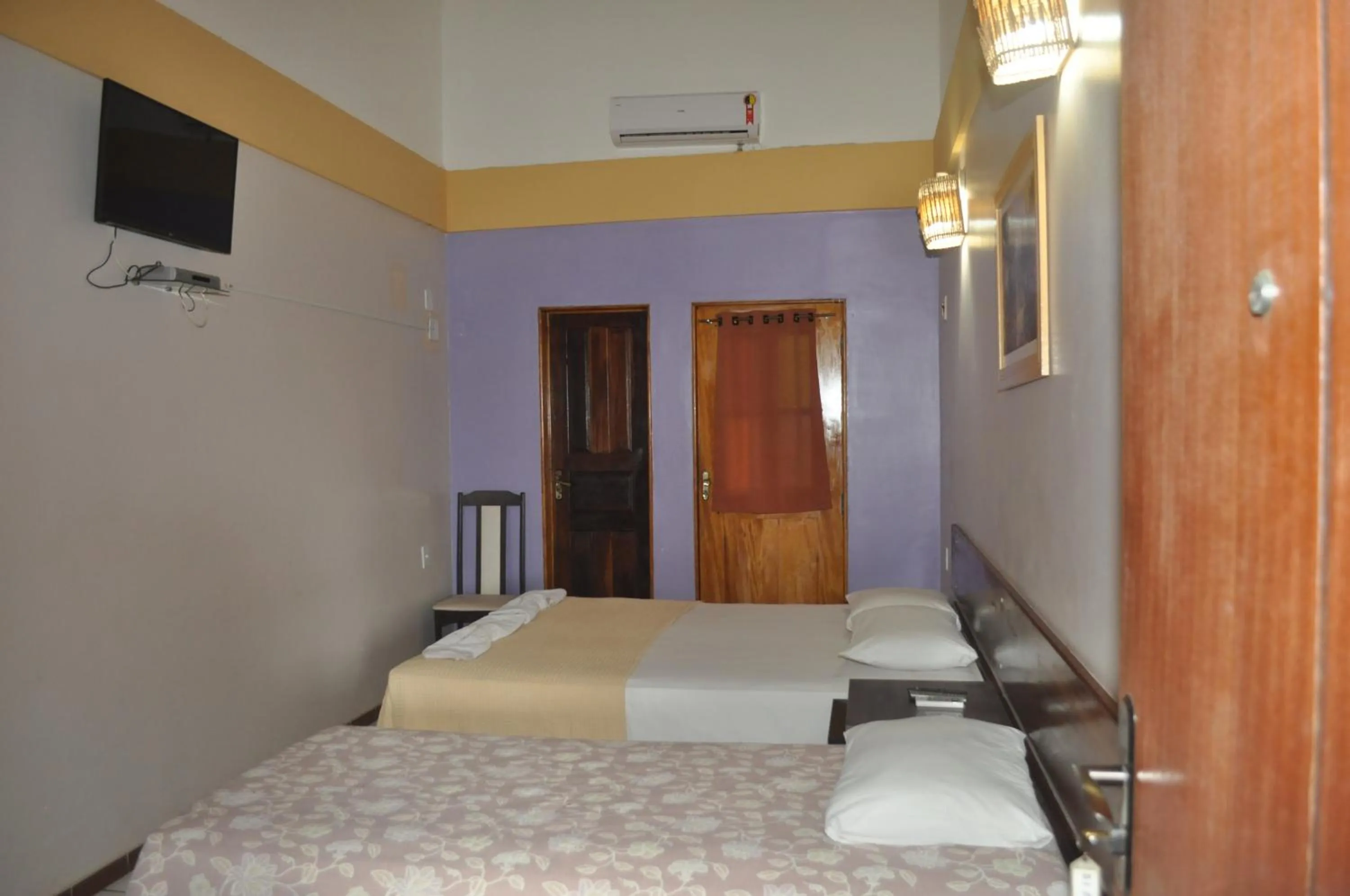 Bed in Hotel Pousada Paraíso das Águas