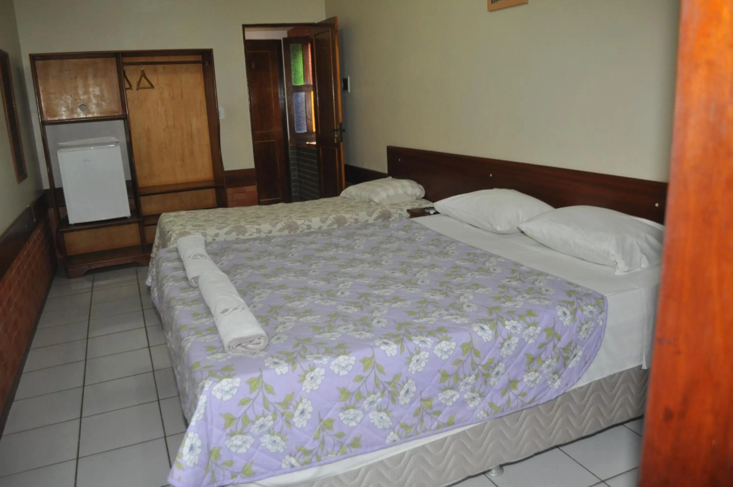 Bed in Hotel Pousada Paraíso das Águas