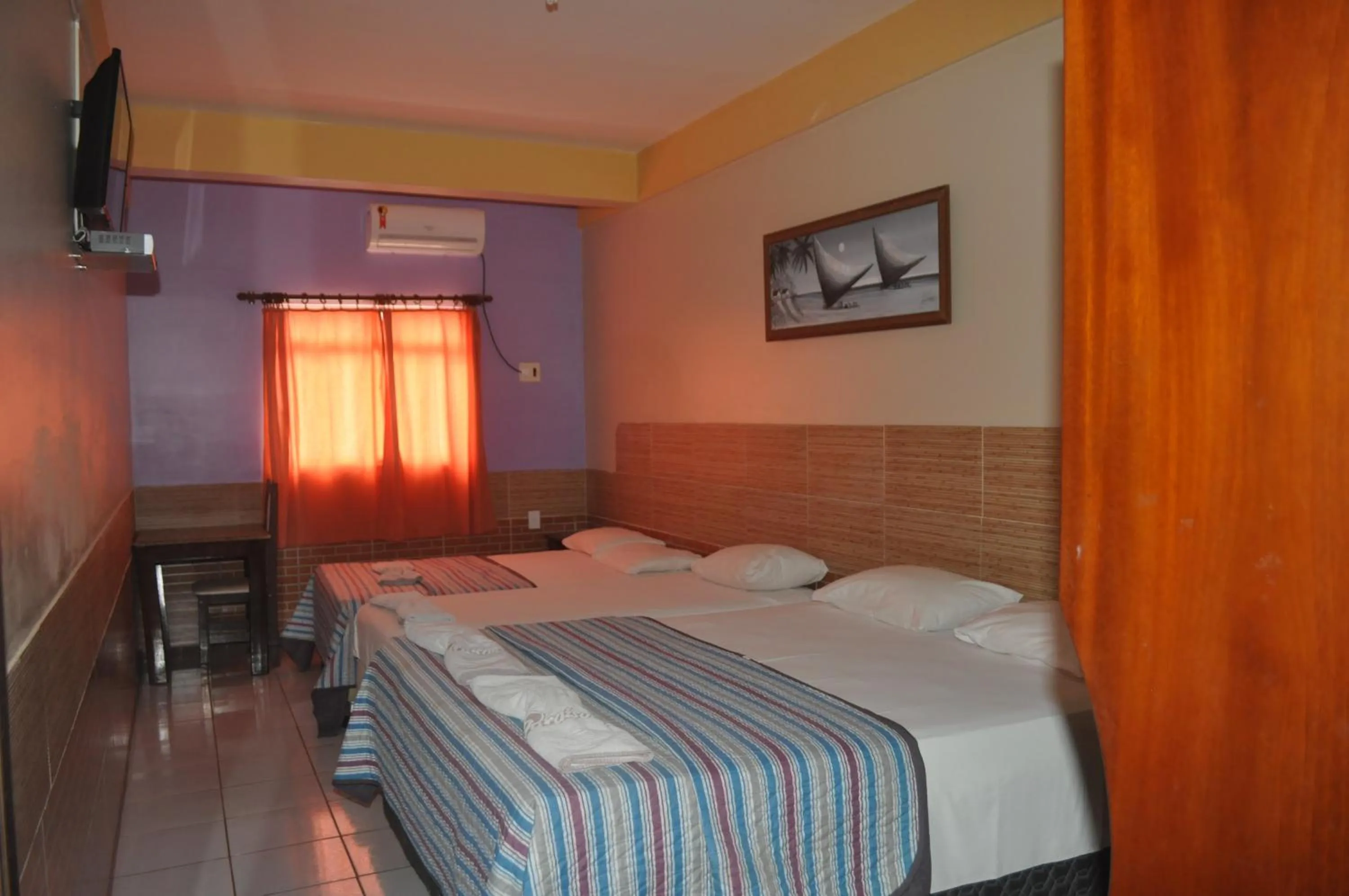 Bed in Hotel Pousada Paraíso das Águas