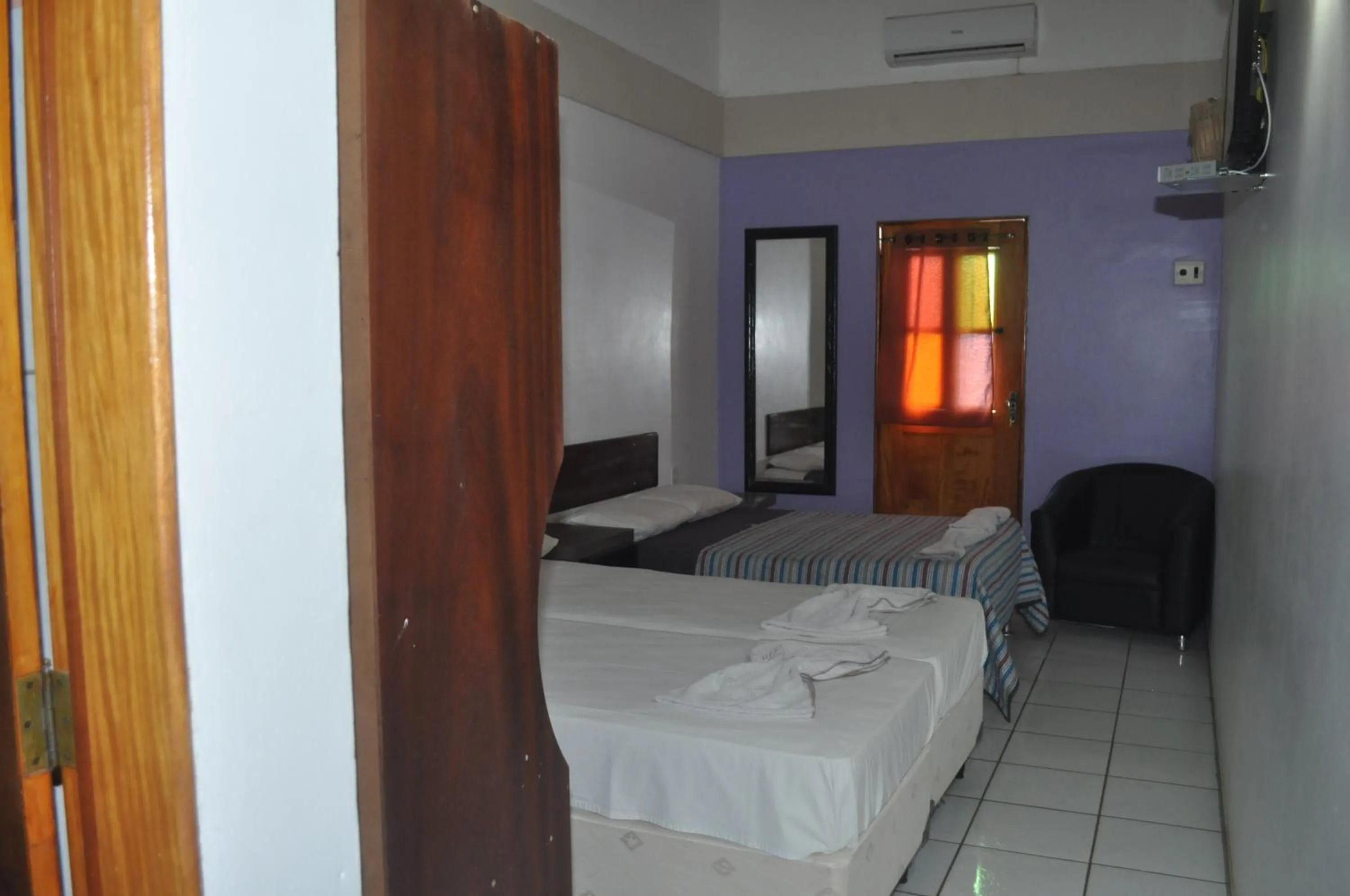 Bed in Hotel Pousada Paraíso das Águas