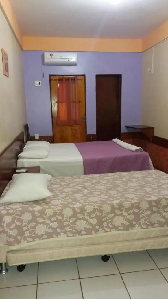 Bed in Hotel Pousada Paraíso das Águas